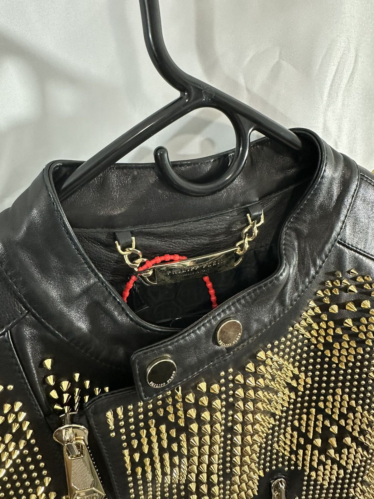 Philipp Plein Philipp Plein Leather Jacket Size US L / EU 52-54 / 3 - 9 Thumbnail