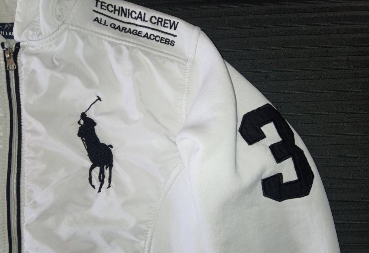 Polo Ralph Lauren × RRL Ralph Lauren × Rugby Ralph Lauren Vintage Polo Ralph Lauren RRL 1 Team Racing Zip Hoodie #3 Size US S / EU 44-46 / 1 - 6 Thumbnail