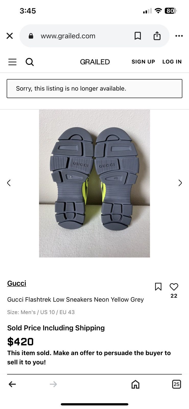 Gucci Gucci Flashtrek Low Sneakers Neon Yellow Green Size US 6.5 / EU 39-40 - 17 Thumbnail