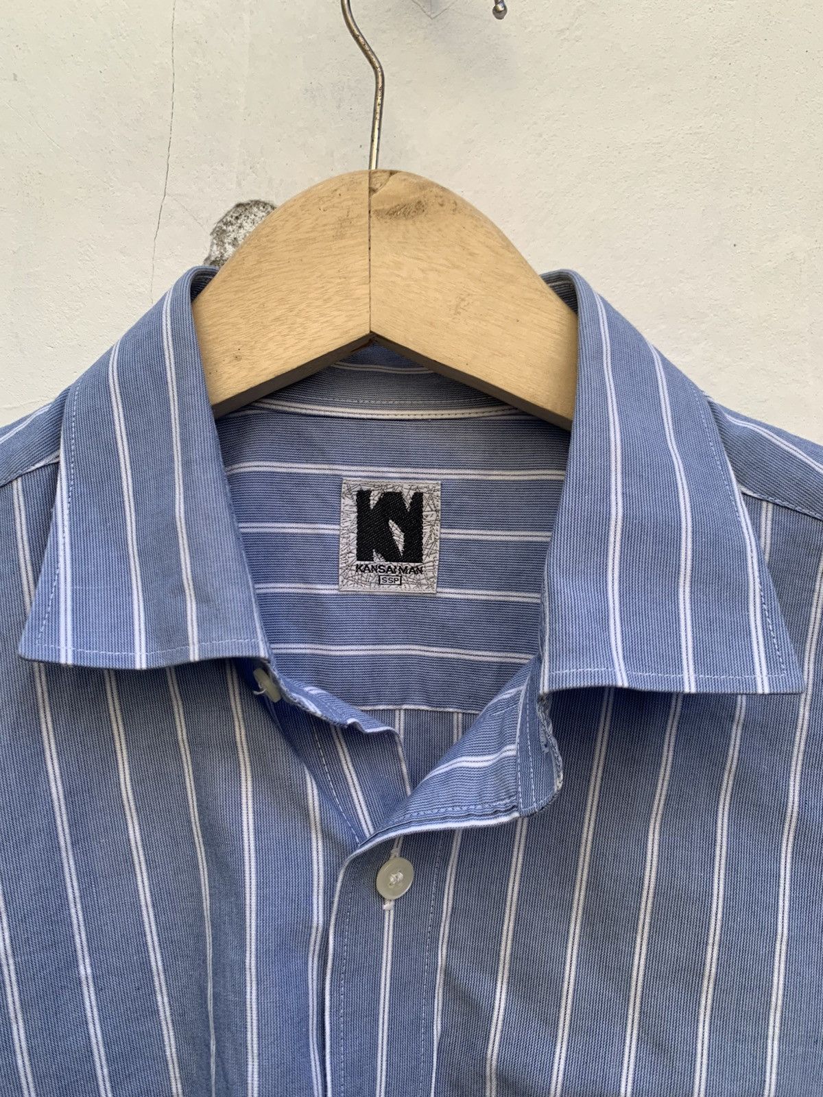 Kansai Yamamoto Vintage kansai man by kansai yamamoto pin striped shirts Size US M / EU 48-50 / 2 - 4 Thumbnail