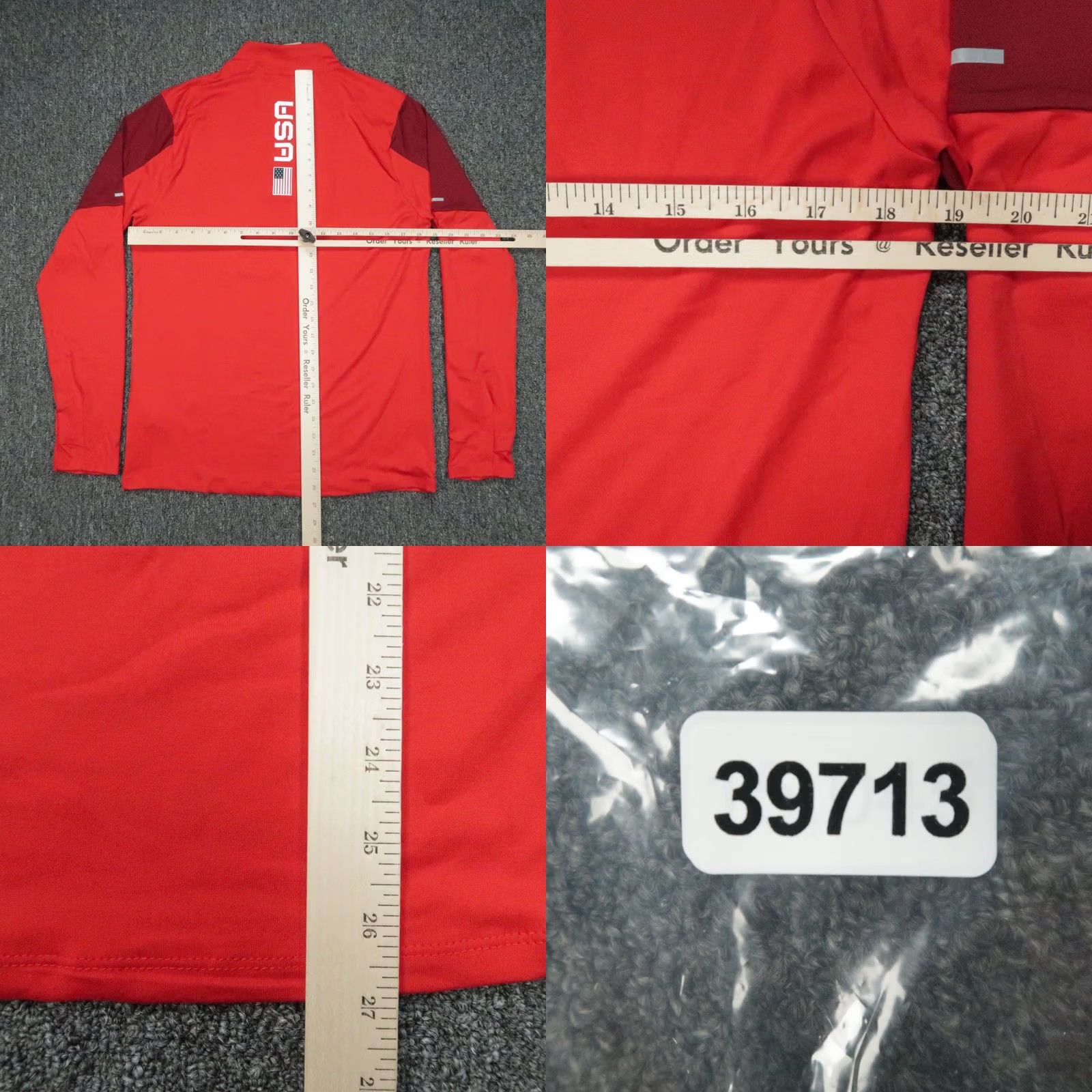 Nike Nike Pullover Shirt Mens Small Red Team USA Olympic Quarter Zip Performance Running Size US S / EU 44-46 / 1 - 8 Thumbnail