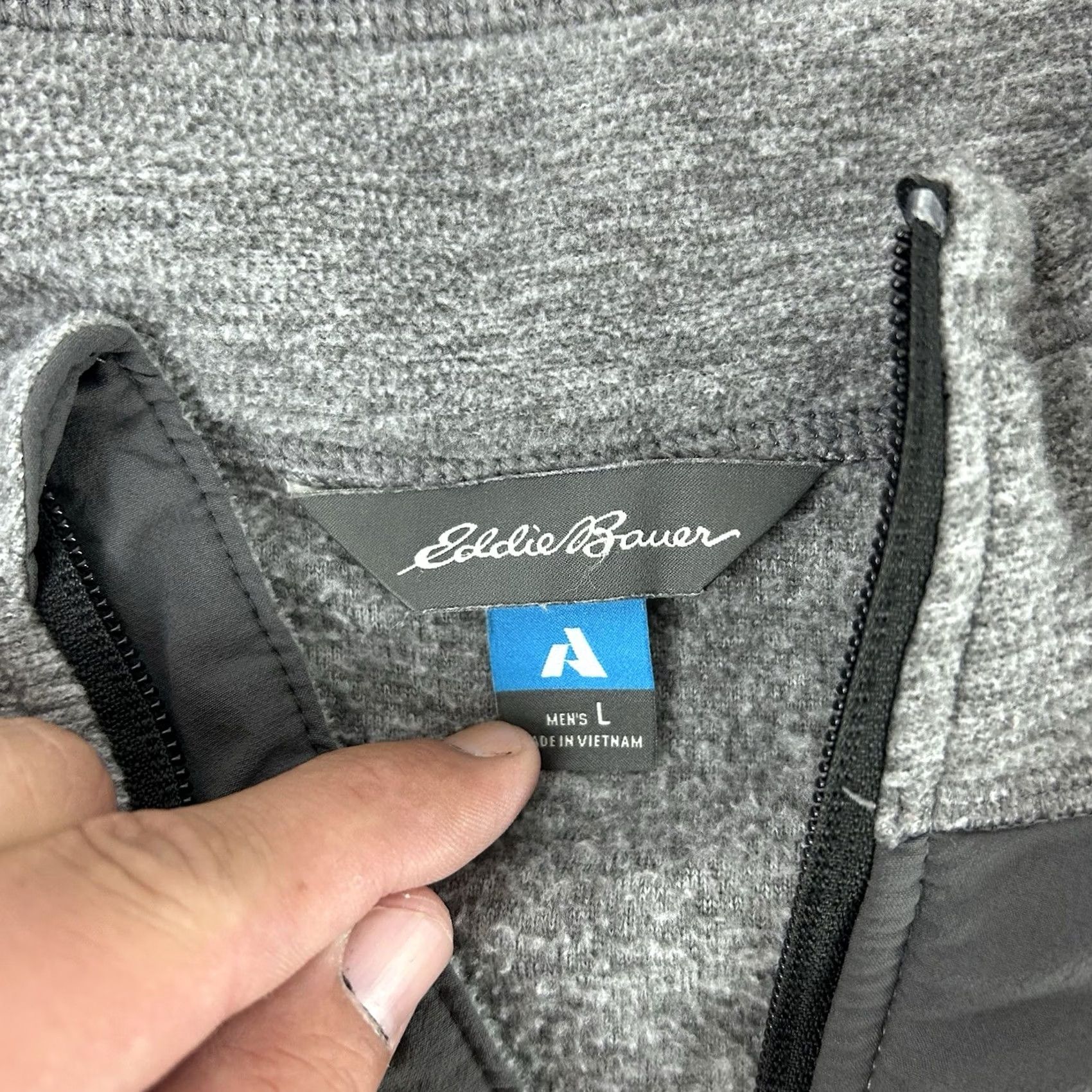 Eddie Bauer Eddie Bauer Mens Pullover Sweater Polyester Gray Large First Ascent 1/4 Zip Size US L / EU 52-54 / 3 - 4 Thumbnail