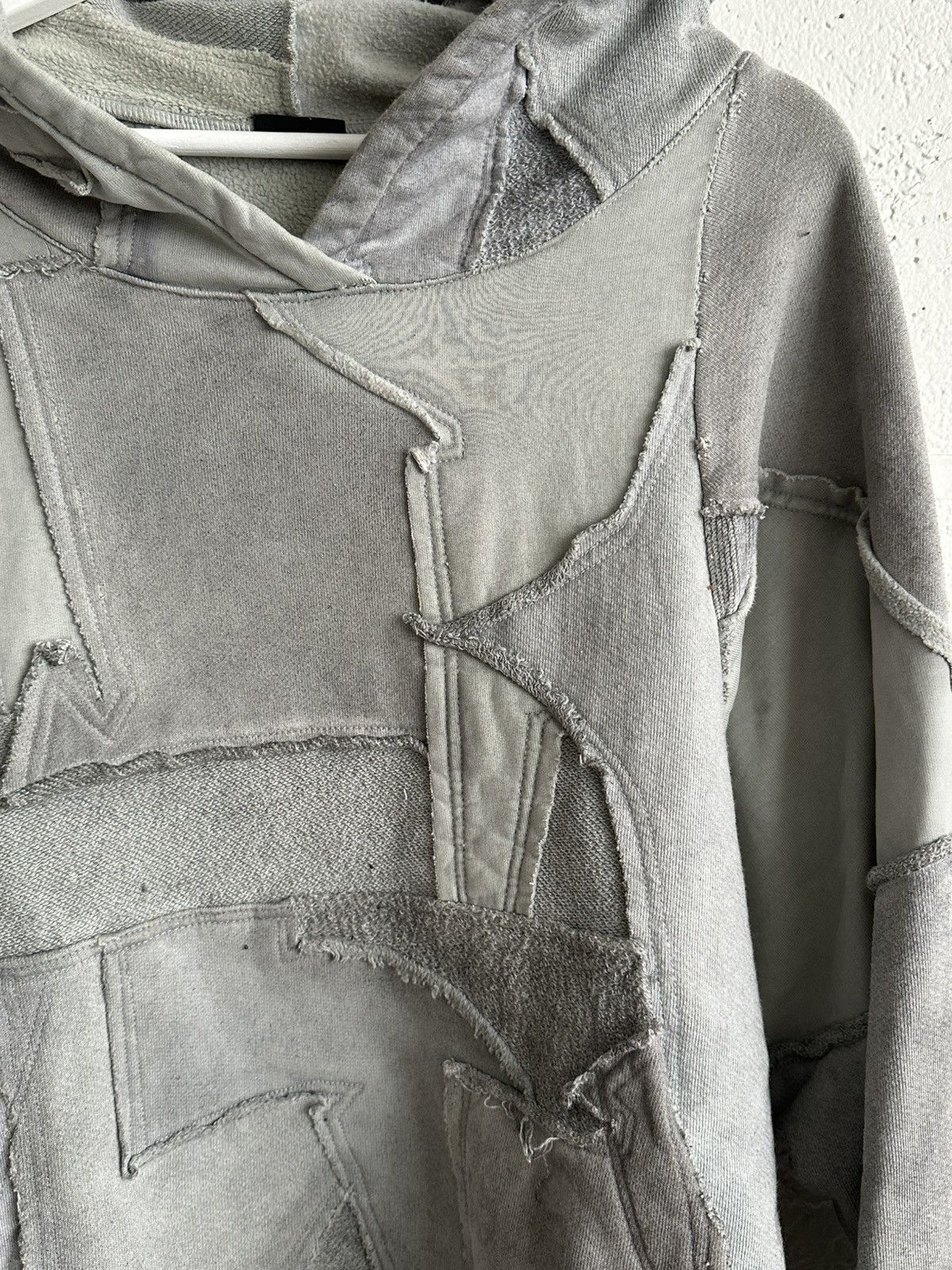 Greg Lauren × Kapital Ant/Anti Scrap Hoodie Cement / Patchwork Hoodie Size US S / EU 44-46 / 1 - 3 Thumbnail