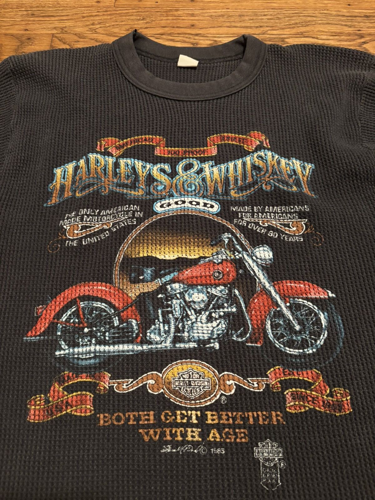 Harley Davidson Vintage Harley Davidson Thermal 1985 Size US XXL / EU 58 / 5 - 2 Thumbnail