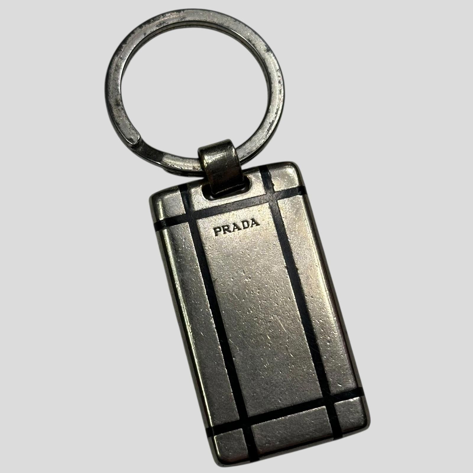 Prada Prada 2000’s Metal Plaque Keyring / Bag Accessory Size ONE SIZE - 1 Thumbnail