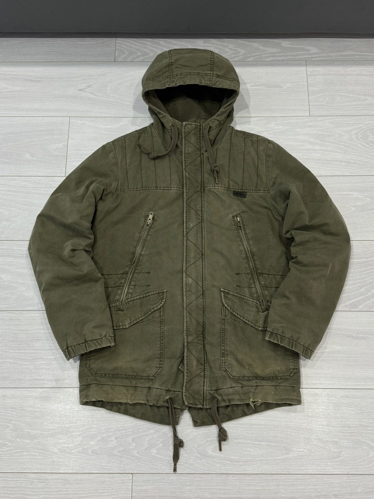 Diesel Diesel 90s Military Jacket - Green Multipocket Zip Up Size L Size US L / EU 52-54 / 3 - 1 Thumbnail