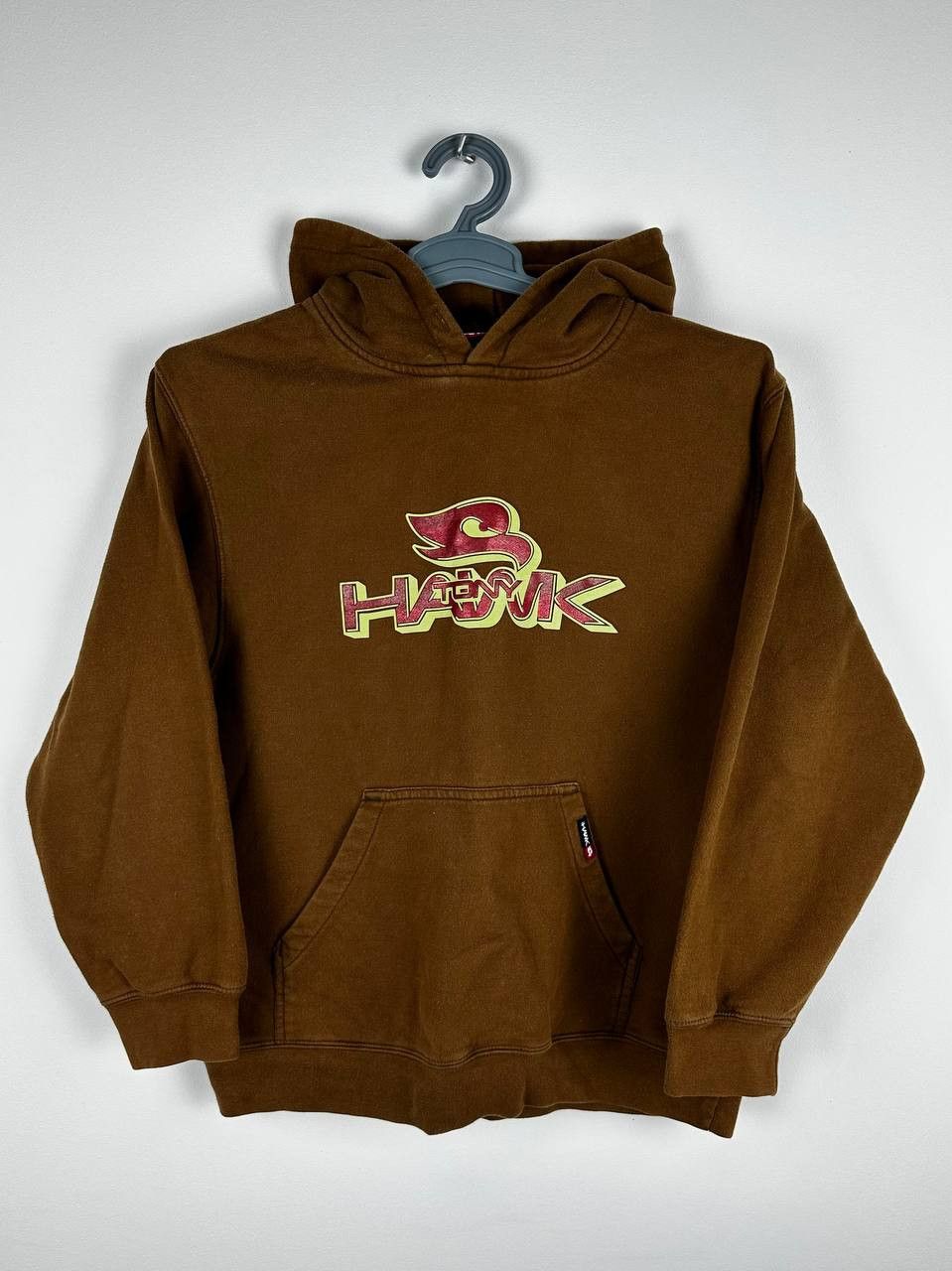 Tony Hawk × Vintage Vintage Tony Hawk Brown Hoodie Y2K Embroidered SK8 Grunge Size US S / EU 44-46 / 1 - 1 Thumbnail