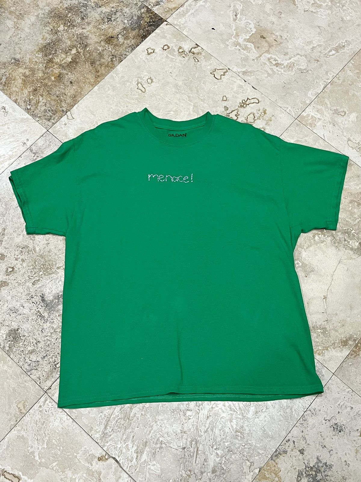 Vintage Y2K Custom Hand Stitched Menace Tee Size US XL / EU 56 / 4 - 1 Thumbnail