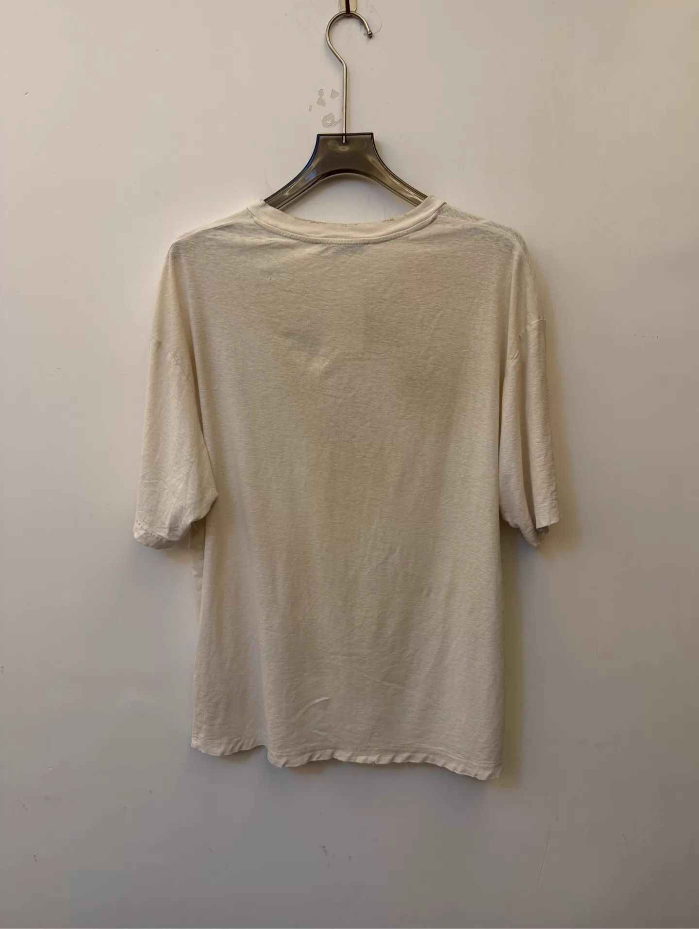Acne Studios Acne 1996 Oversized Vintage Spray Crew Tee Unisex S Off-White Size US S / EU 44-46 / 1 - 2 Thumbnail