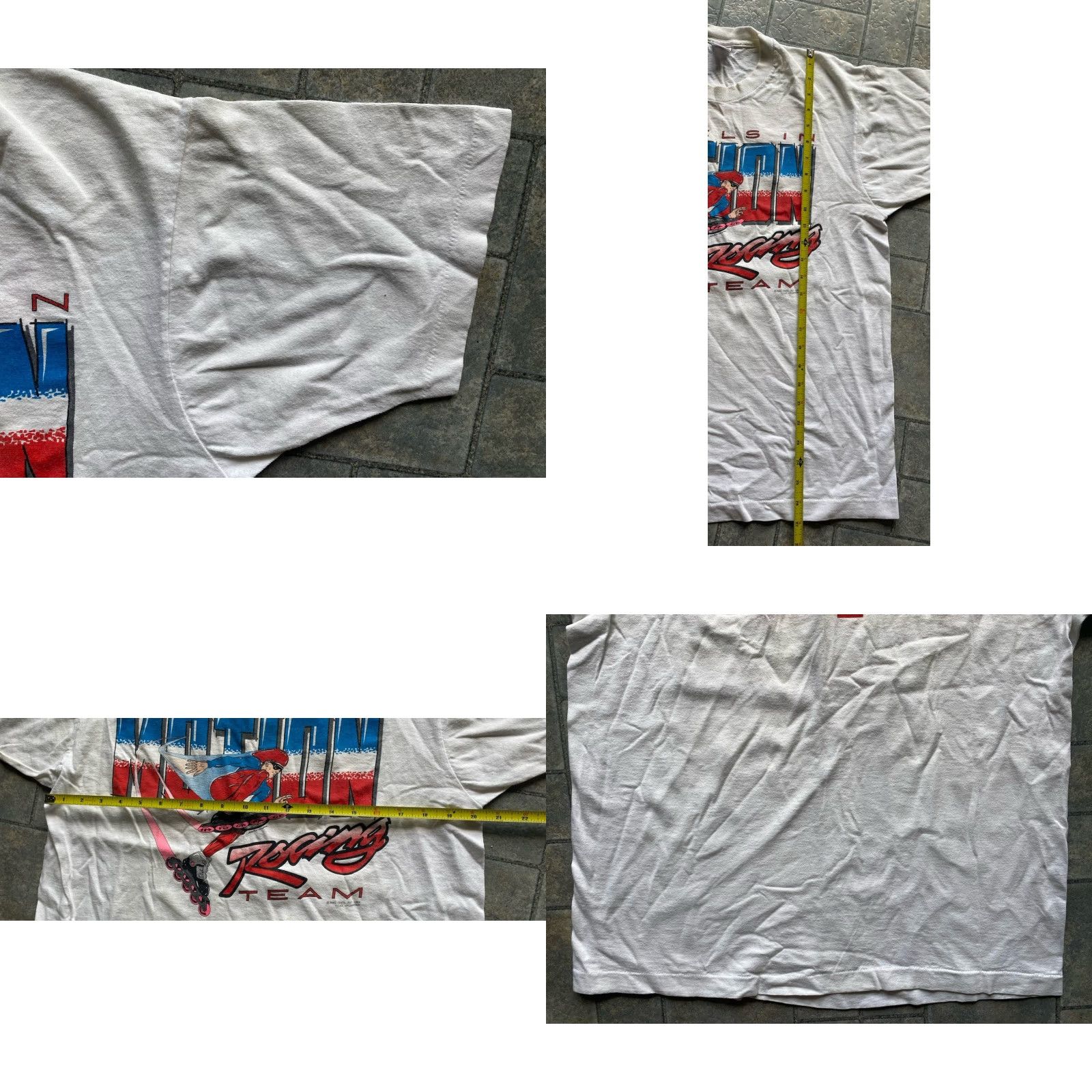 Fruit Of The Loom VINTAGE 1992 Wheels In Motion Racing Team Pepsi T-Shirt Men XL White Fruit of the Loom Shirt Short Sleeve 1990s Mens Size US XL / EU 56 / 4 - 8 Thumbnail