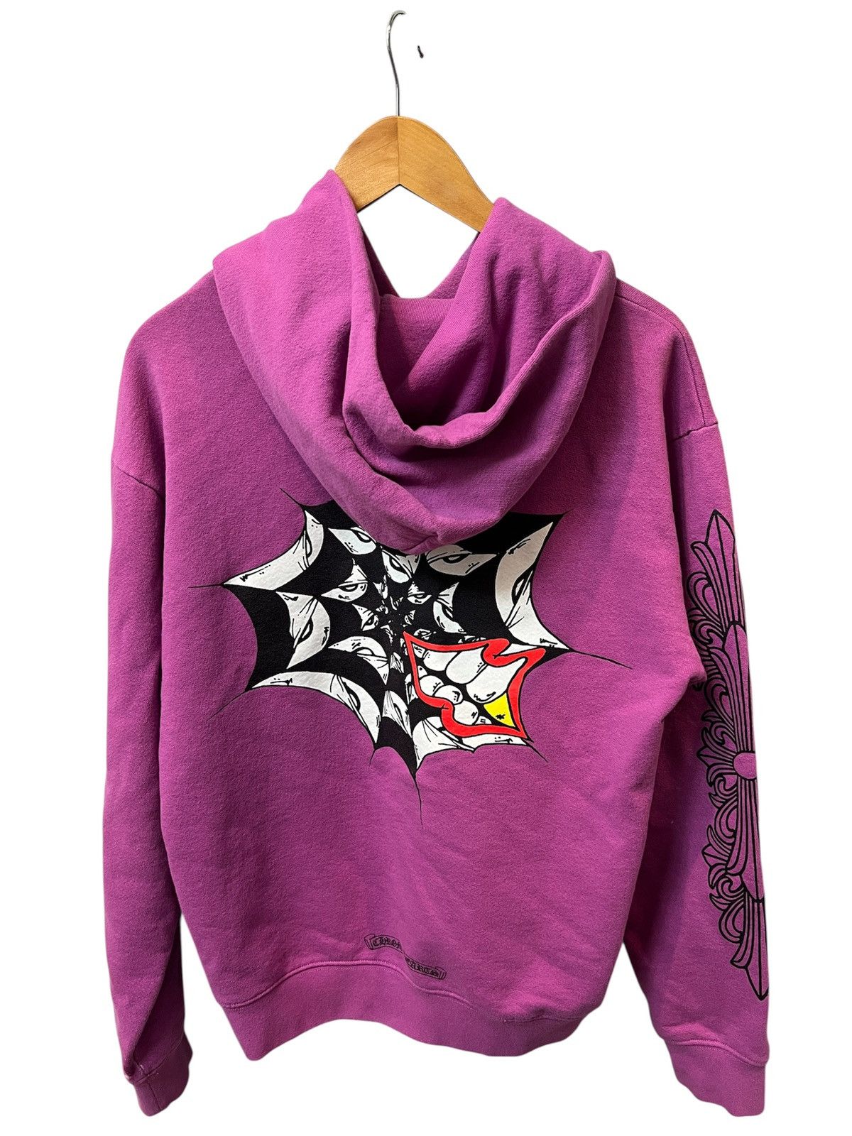 Chrome Hearts Chrome Hearts Matty Boy Web Hoodie 'Purple' Size US L / EU 52-54 / 3 - 2 Thumbnail