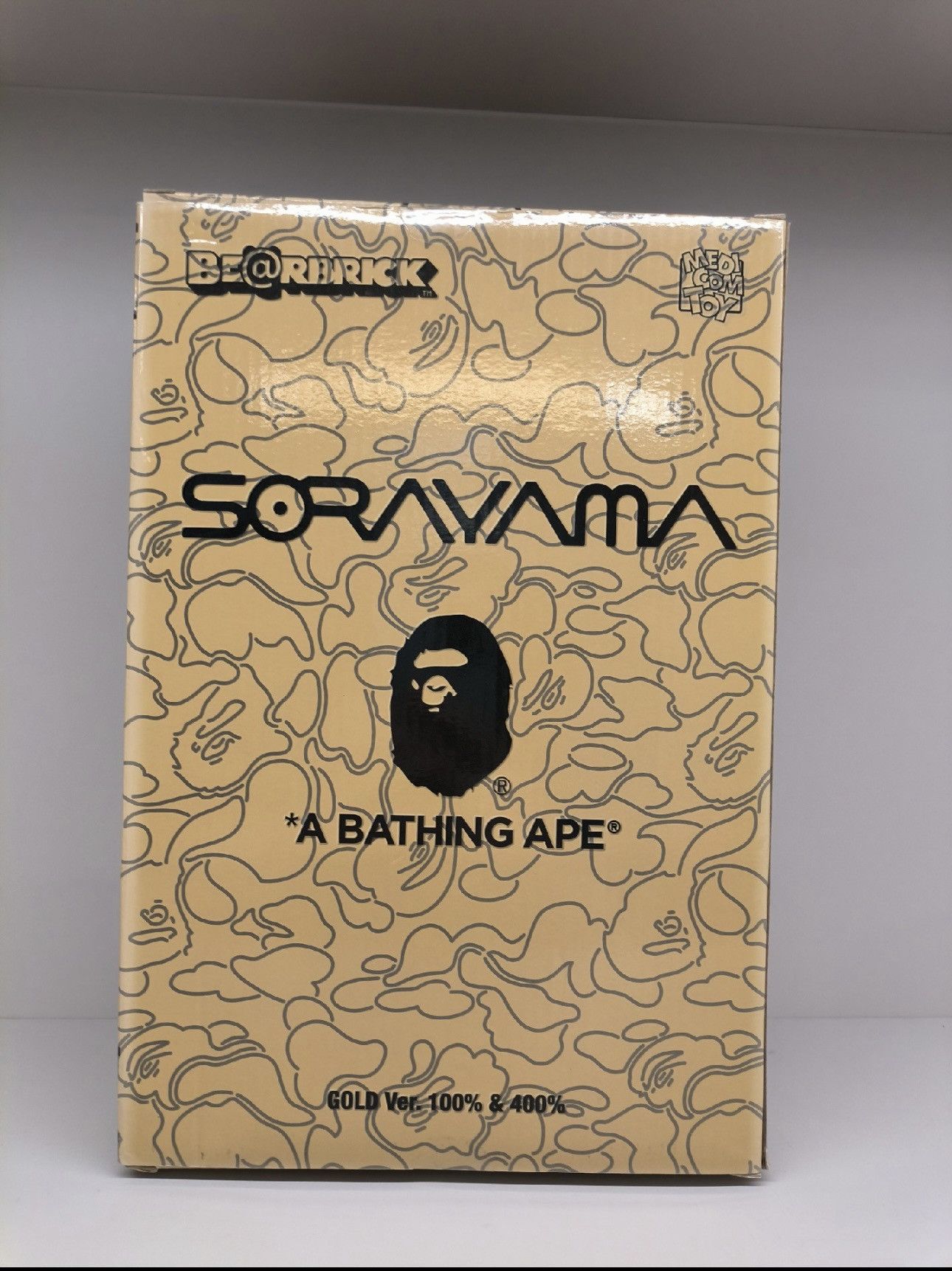 Japanese Brand × Medicom Toy Bearbrick Bape Sorayama Camo Shark 100% & 400% Set Gold Size ONE SIZE - 4 Thumbnail