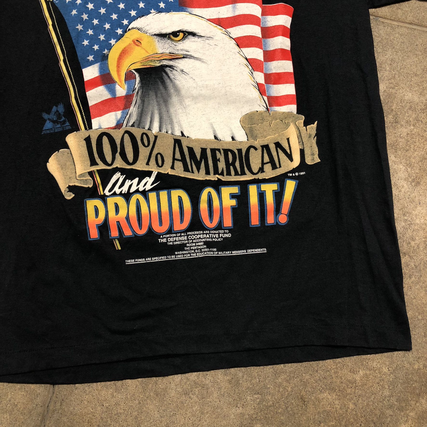 Vintage Vintage 1991 Operation Desert Storm US Military T-Shirt Size US L / EU 52-54 / 3 - 7 Thumbnail