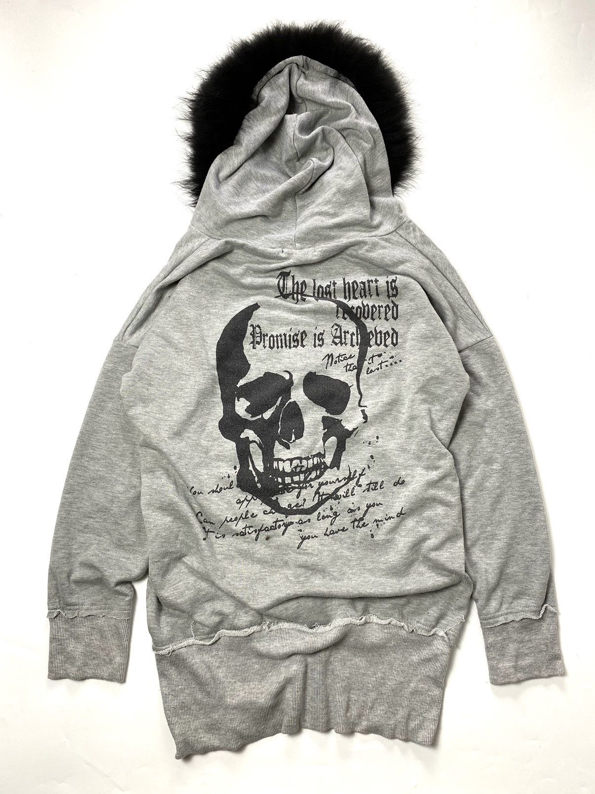14th Addiction × If Six Was Nine × Le Grande Bleu (L.G.B.) Fur hoodie japanese brand poem skull male Size US L / EU 52-54 / 3 - 1 Thumbnail