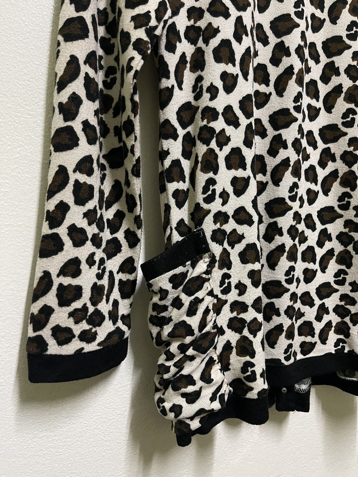 Japanese Brand T Mind Leopard Printed Cardigan Studded Size L / US 10 / IT 46 - 11 Thumbnail