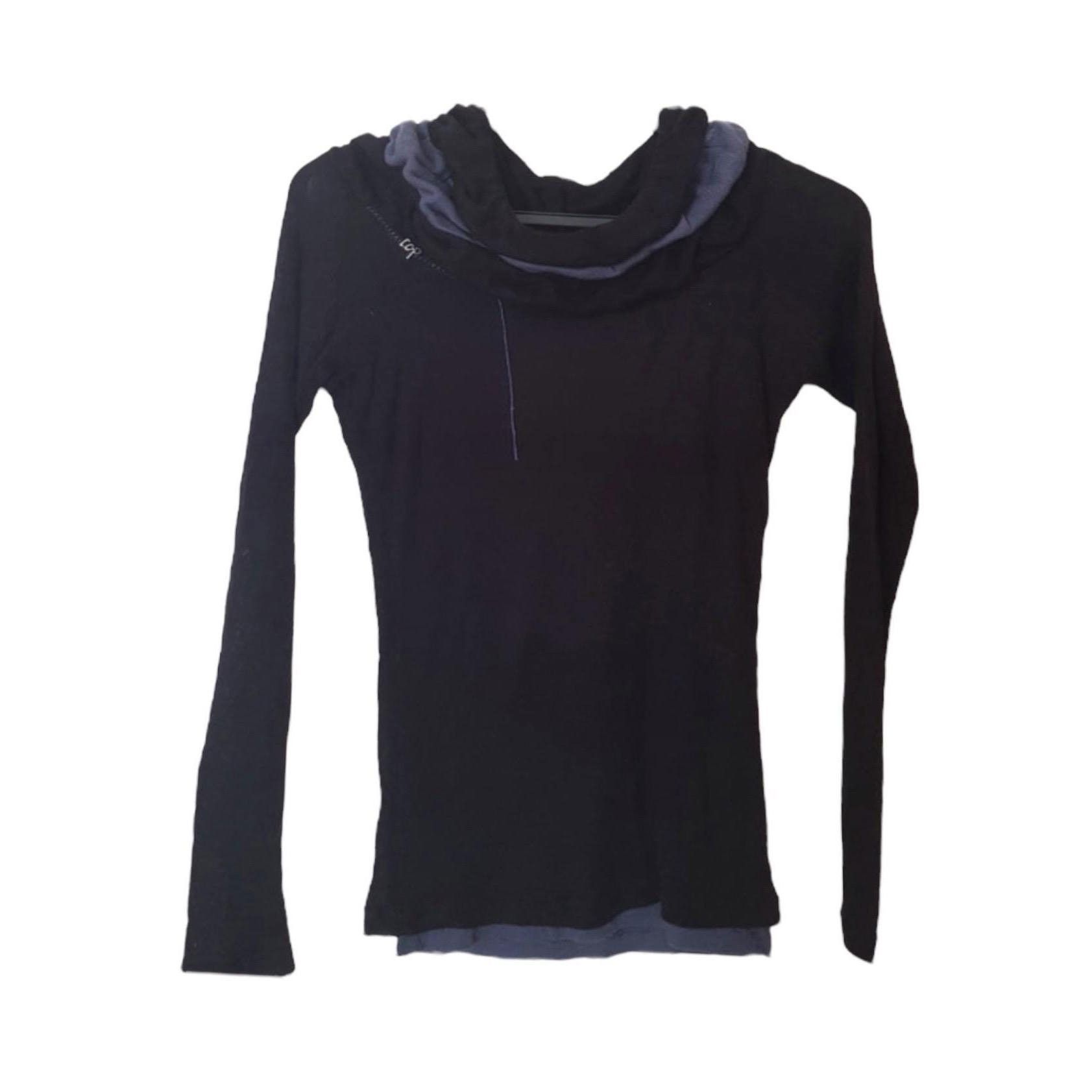 Cop Copine The Cop Copine Doubled Draped Neck Top Size ONE SIZE - 1 Thumbnail