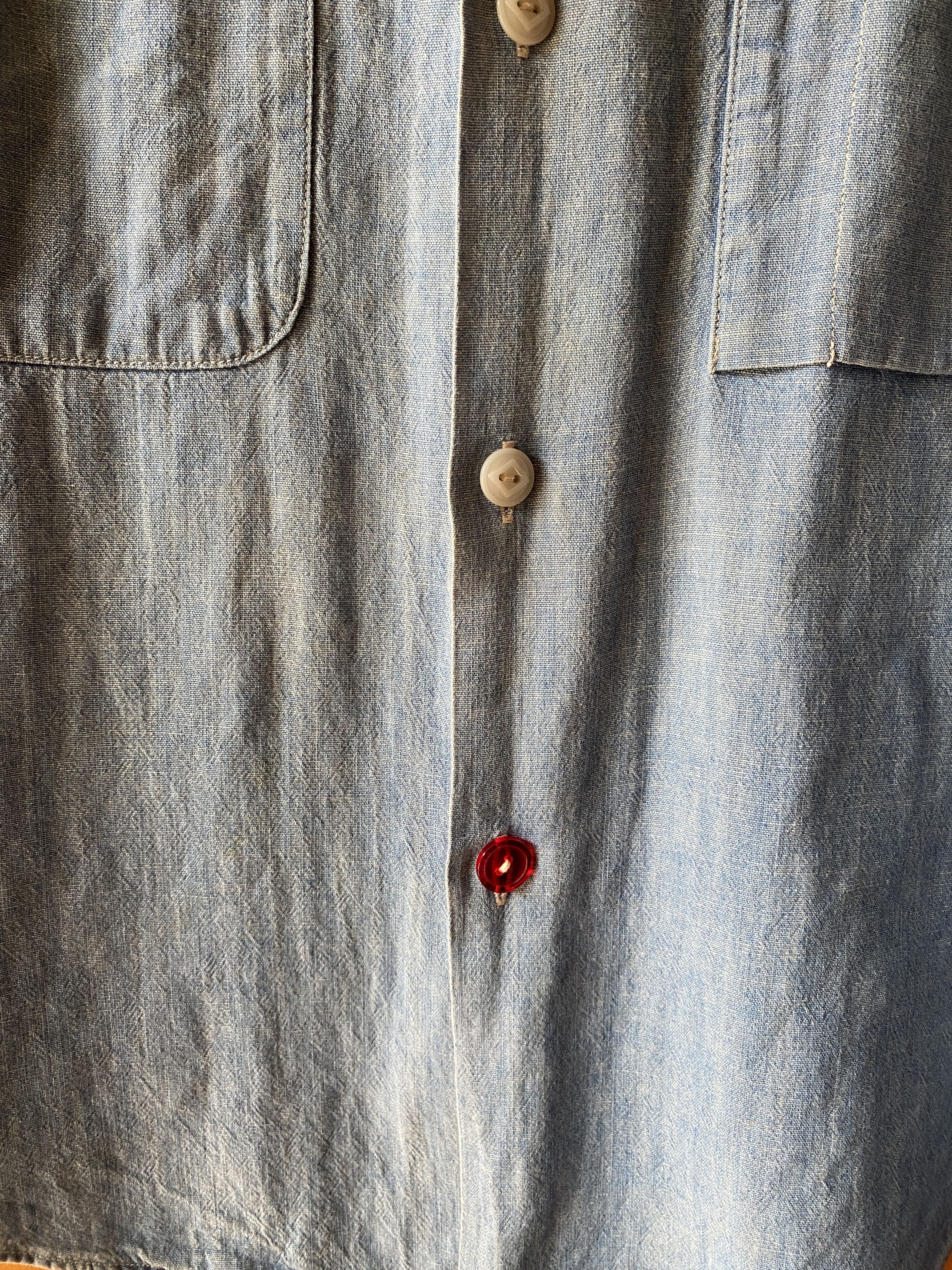 Japanese Brand BIG YANK Vintage Denim Shirt with embroidery Size M / US 6-8 / IT 42-44 - 5 Thumbnail