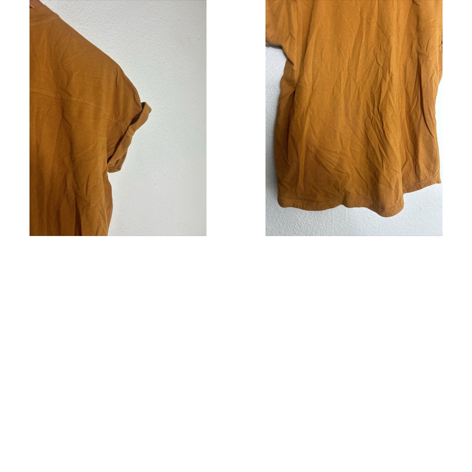 Vintage Duluth Womens XS Mustard Yellow Henley Shirt Short Sleeve Shirt Mens? Wait. Size XS / US 0-2 / IT 36-38 - 9 Thumbnail