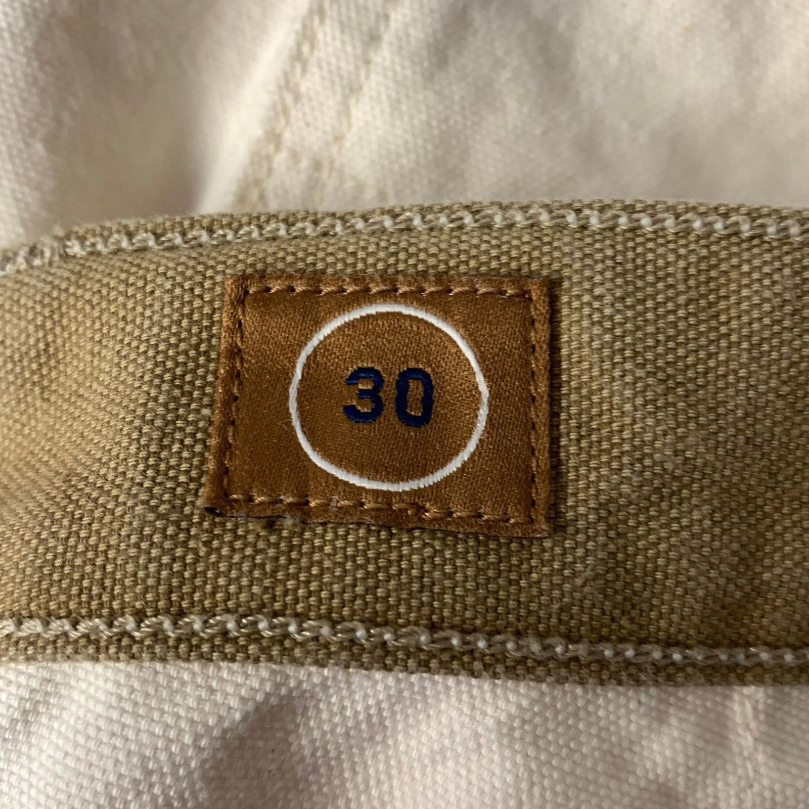 Other THE SEVEN CONTINENTS Size 30 Cream Cotton Carpenter Pants Size US 30 / EU 46 - 5 Thumbnail