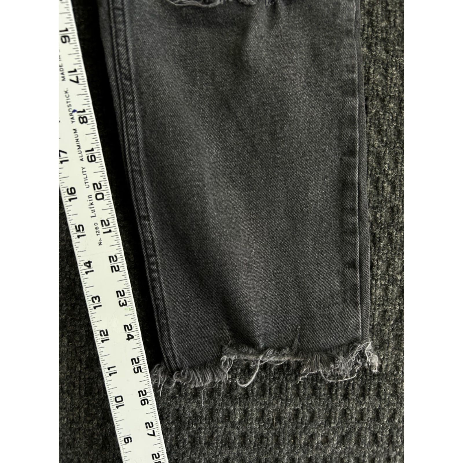 Abercrombie & Fitch Abercrombie & Fitch Jeans The Ankle Straight 28 6 R Ultra High Rise Black Women's Regular Size 28 Denim Distressed Pockets 5-Pocket Design Vintage No Size 28" / US 6 / IT 42 - 6 Thumbnail