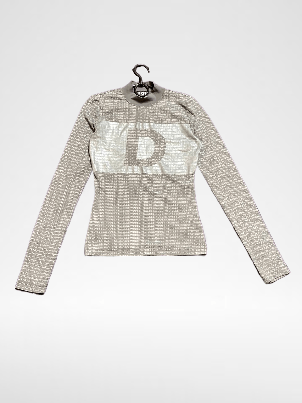 Diesel Gray Print DIESEL Long Sleeve Streetwear Size S / US 4 / IT 40 - 1 Thumbnail