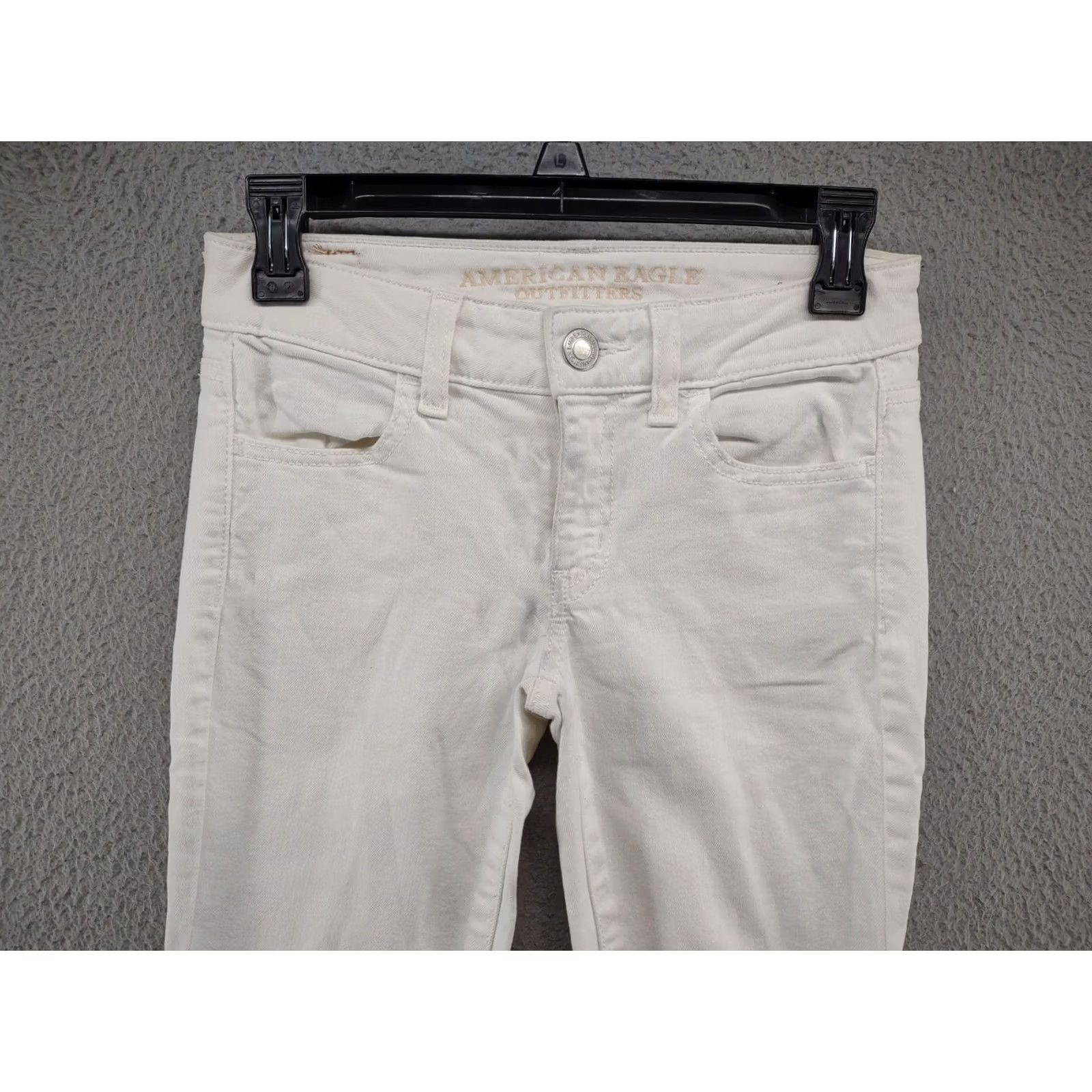 American Eagle Outfitters AMERICAN EAGLE Jegging White Jeans in Women's SZ 0 Regular Size 25" / US 0 / IT 36 - 3 Thumbnail