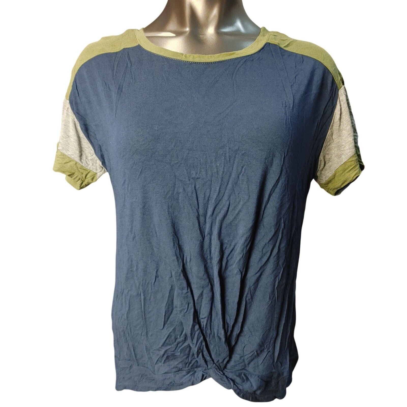 Other No Boundaries Women's Blue/Green Short Sleeve T-Shirt LG (11 Size L / US 10 / IT 46 - 1 Thumbnail