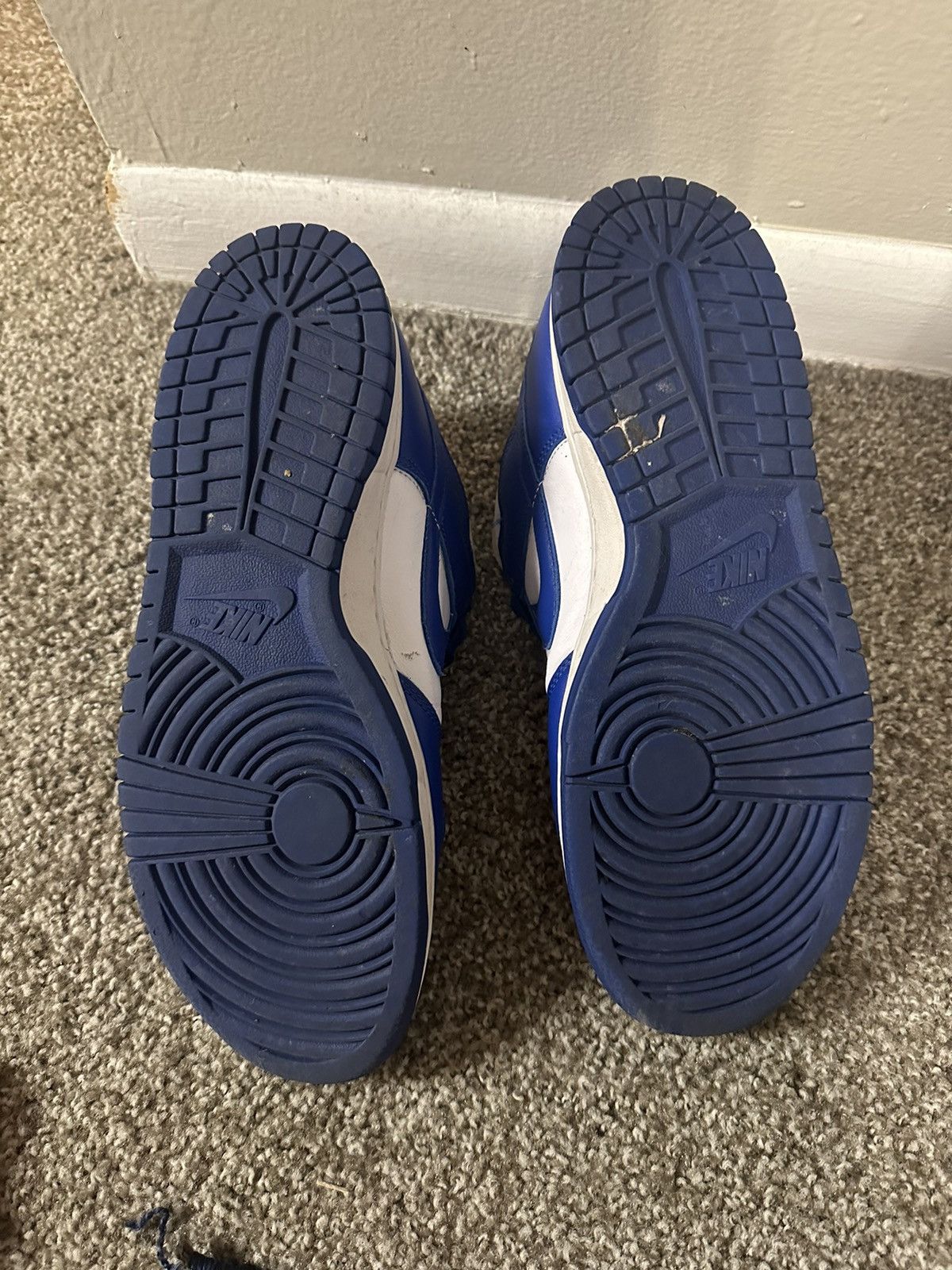 Nike Nike Dunk Low SP Kentucky Blue Size US 12 / EU 45 - 5 Thumbnail