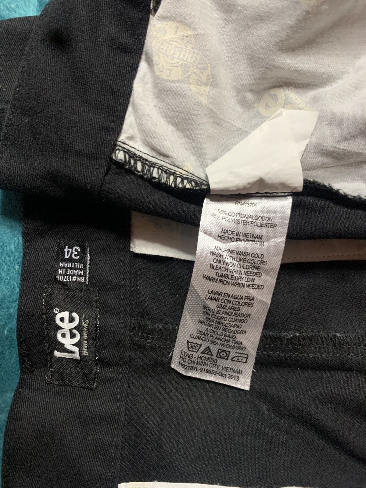 Lee Lee Uniform Workwear Chino Short 34 Black Size US 34 / EU 50 - 8 Thumbnail