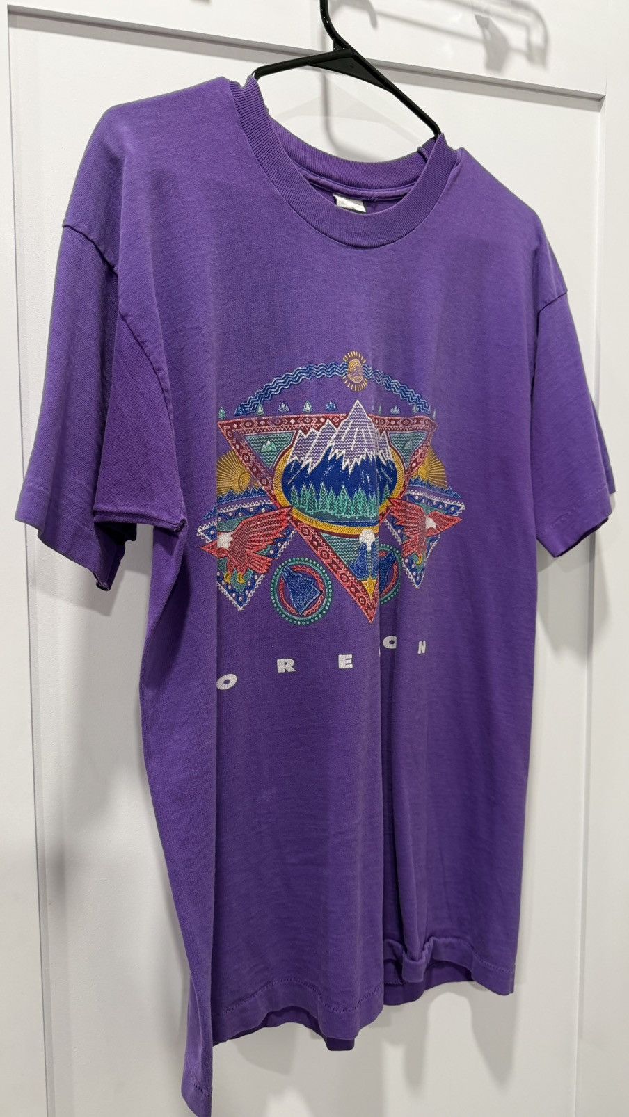 Vintage 90s SINGLE STITCHED “OREGON” GRAPHIC T-SHIRT Size US L / EU 52-54 / 3 - 2 Thumbnail