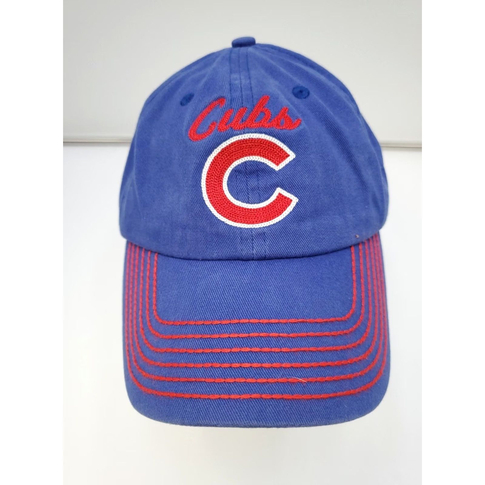 47 VINTAGE Chicago Cubs Baseball Cap MLB '47 Nineteen47 Blue Strapback Cotton Trucker Hat Size ONE SIZE - 2 Thumbnail