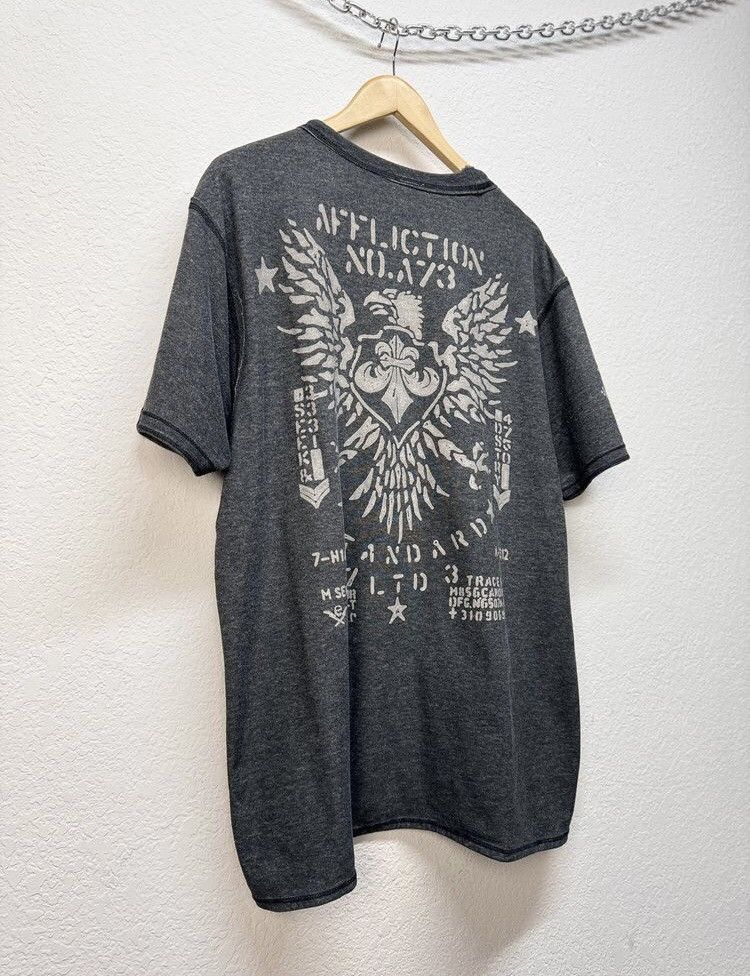 Affliction Affliction Vintage Reversible Double Skull T Shirt Size US XL / EU 56 / 4 - 11 Thumbnail