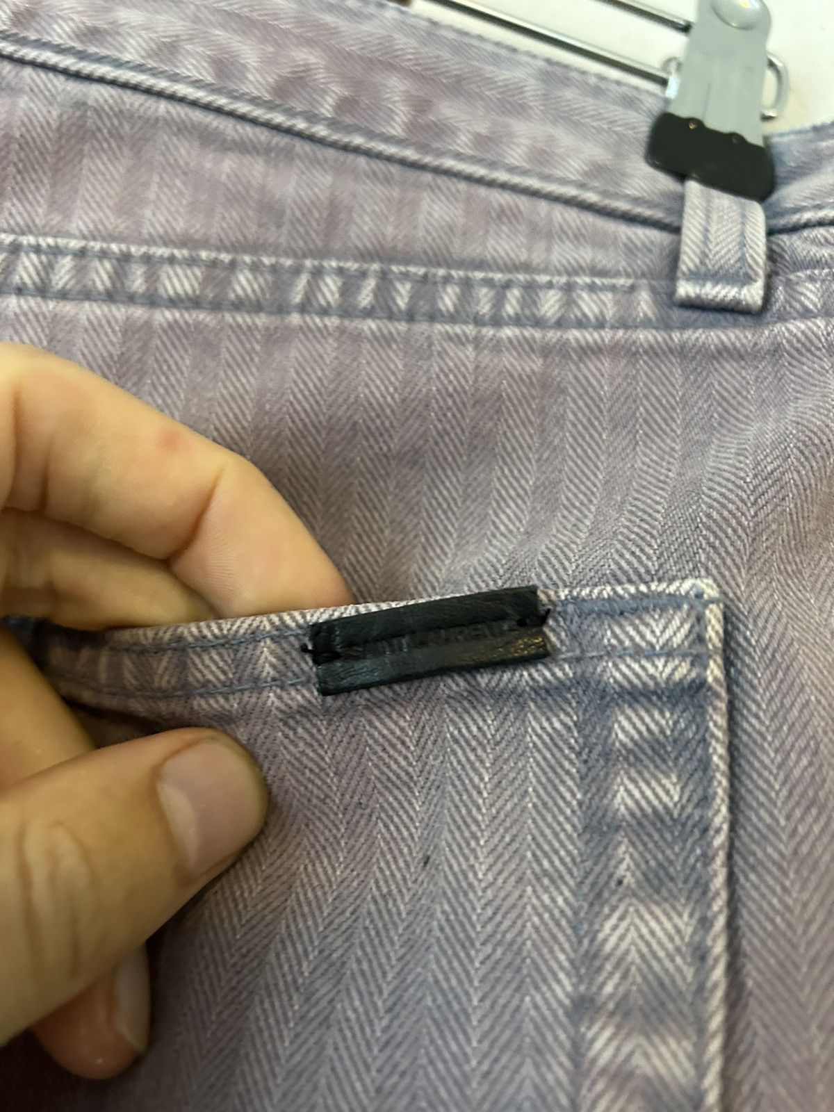Saint Laurent Paris Raw-Edge Degradé Denim Shorts Size US 32 / EU 48 - 5 Thumbnail