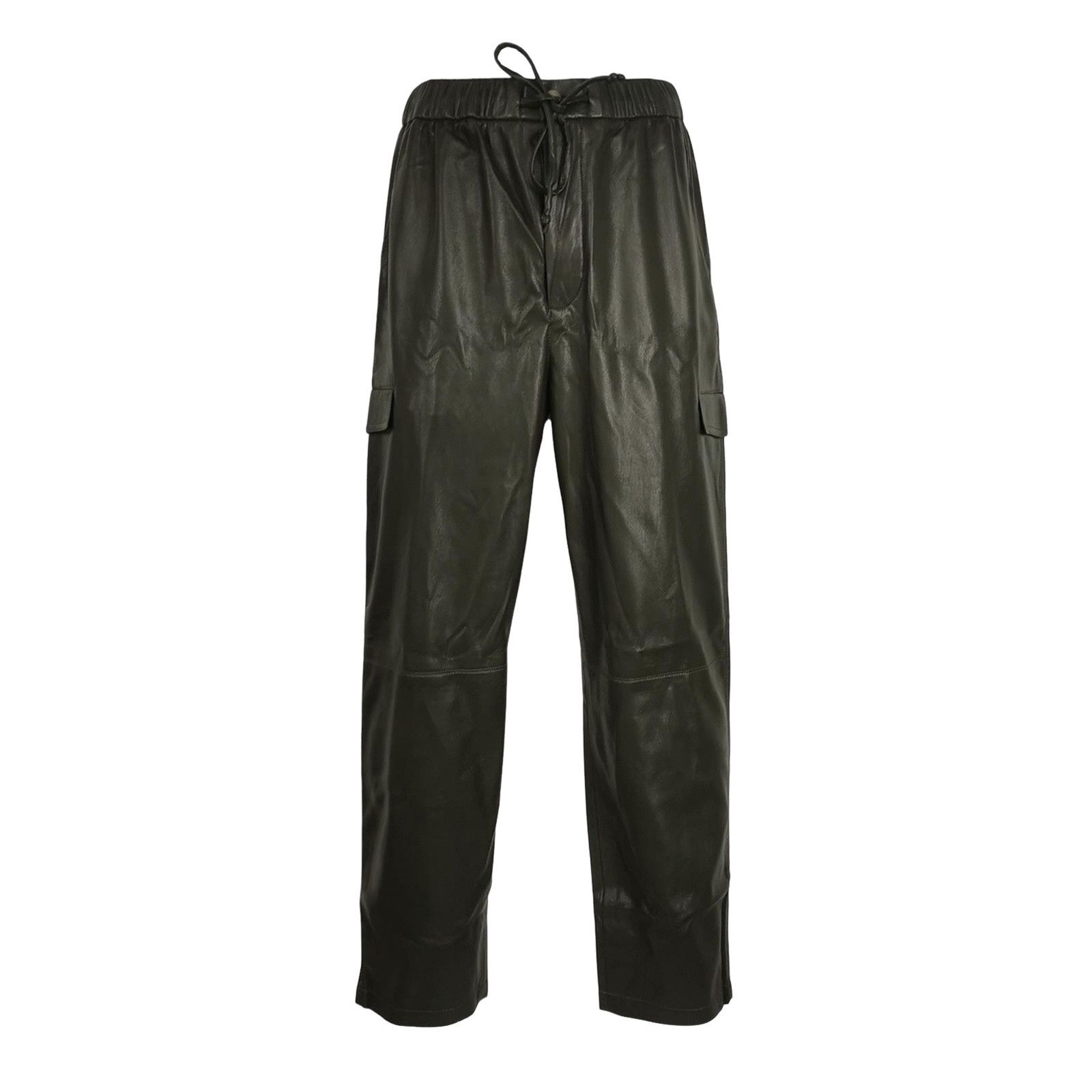 Nanushka Nanushka Green Vegan Leather Cargo Pants L Size US 34 / EU 50 - 1 Thumbnail
