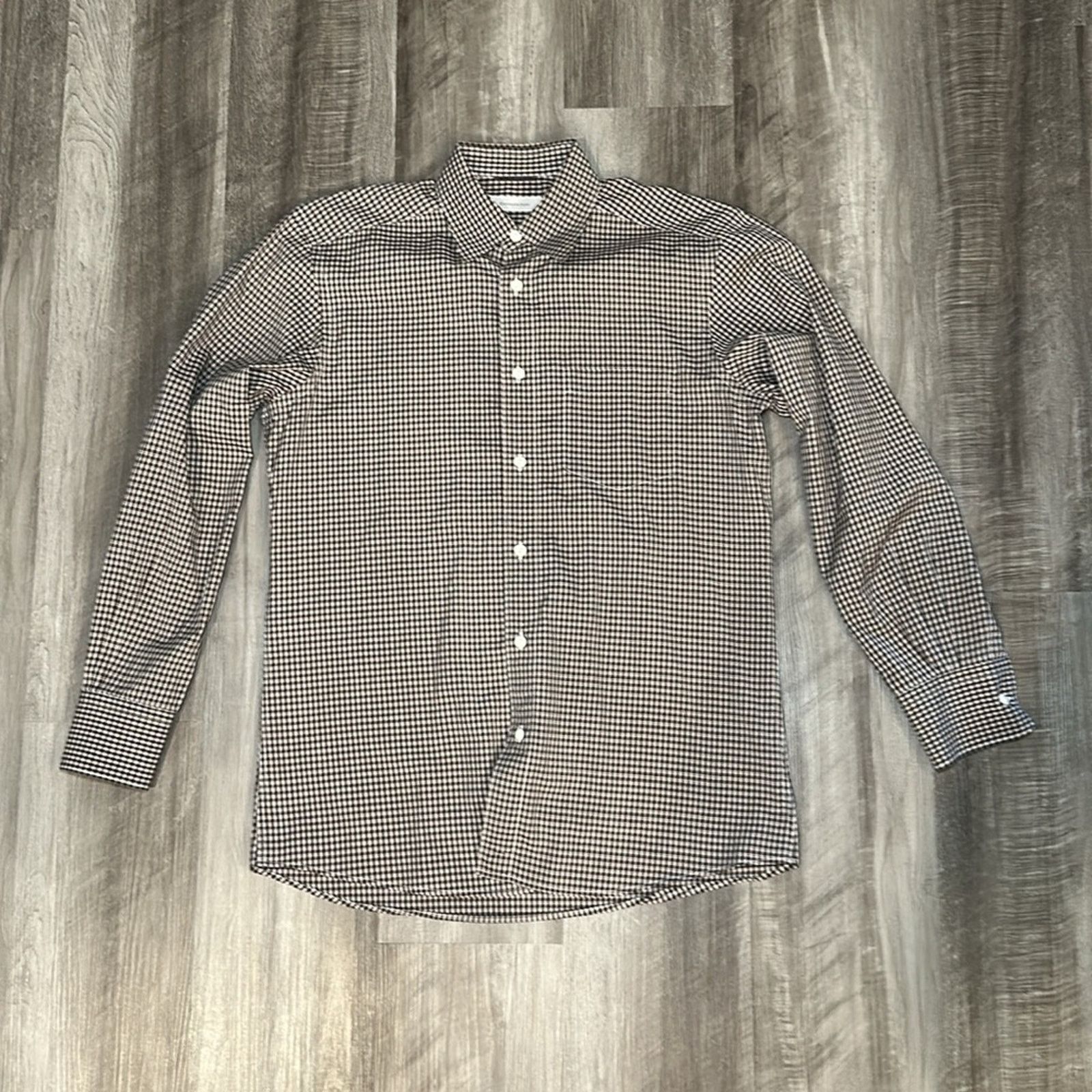 Ermenegildo Zegna Ermenegildo Zegna Brown Checkered Long Sleeve - Medium Size US M / EU 48-50 / 2 - 2 Thumbnail