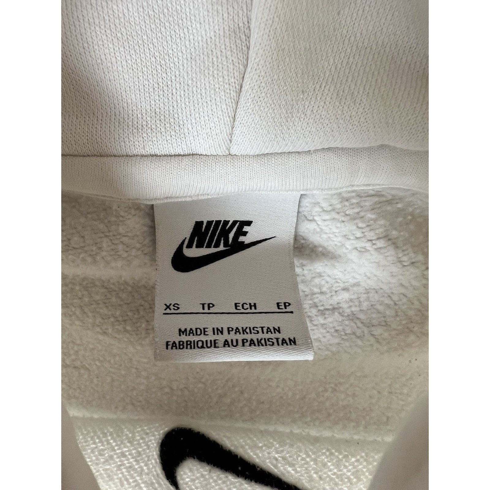 Nike Vintage Nike Center Swoosh White Hoodie Sweatshirt Size XS Y Size US XS / EU 42 / 0 - 8 Thumbnail
