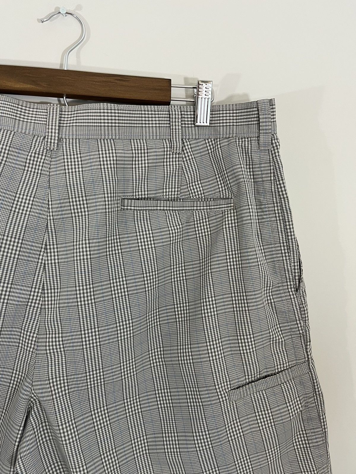 Vintage Check Plaid Pattern Y2K 2000s Skate Shorts Size US 36 / EU 52 - 9 Thumbnail