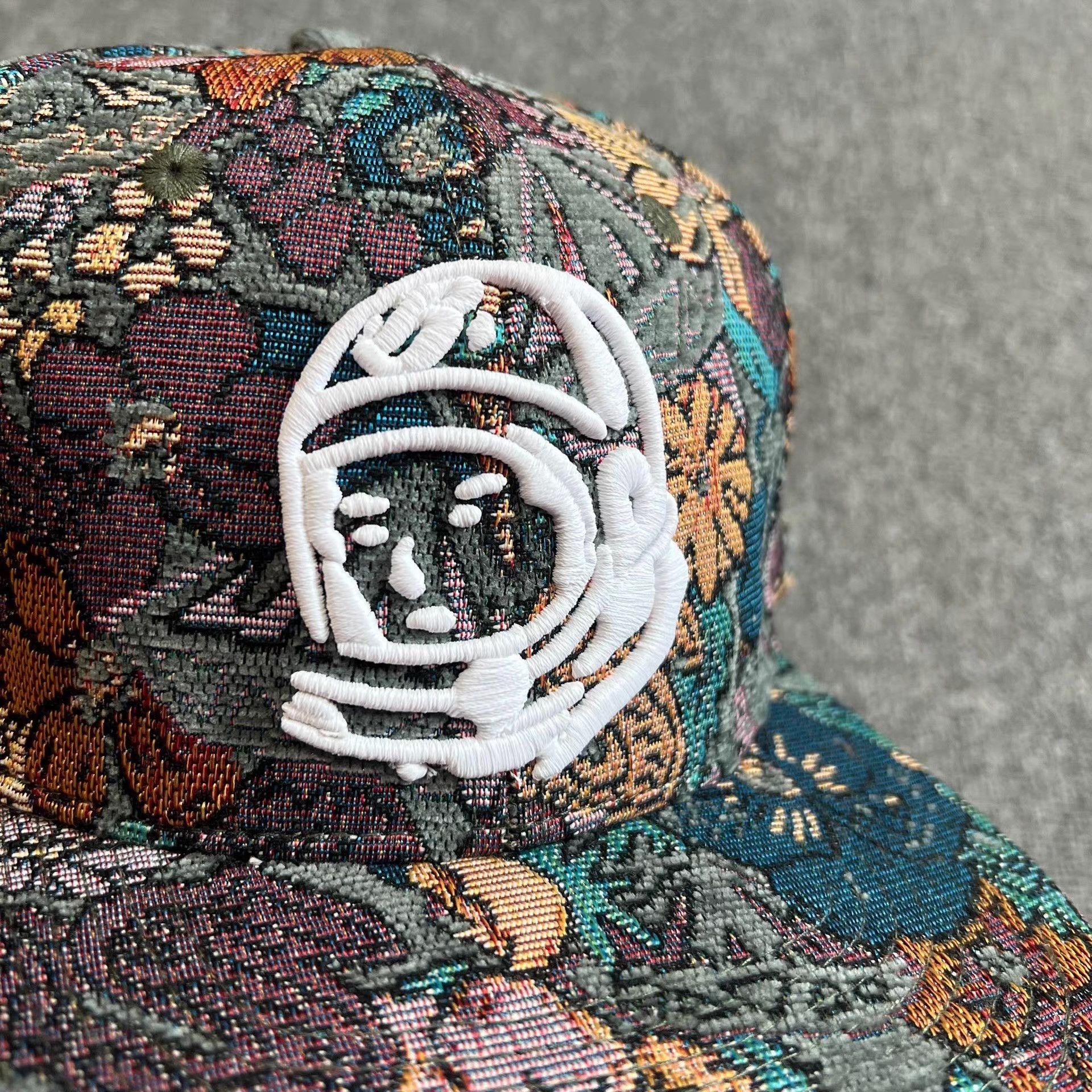 Billionaire Boys Club VintageEmbroideredAstronaut Head Baseball Cap Q7 Size ONE SIZE - 2 Thumbnail