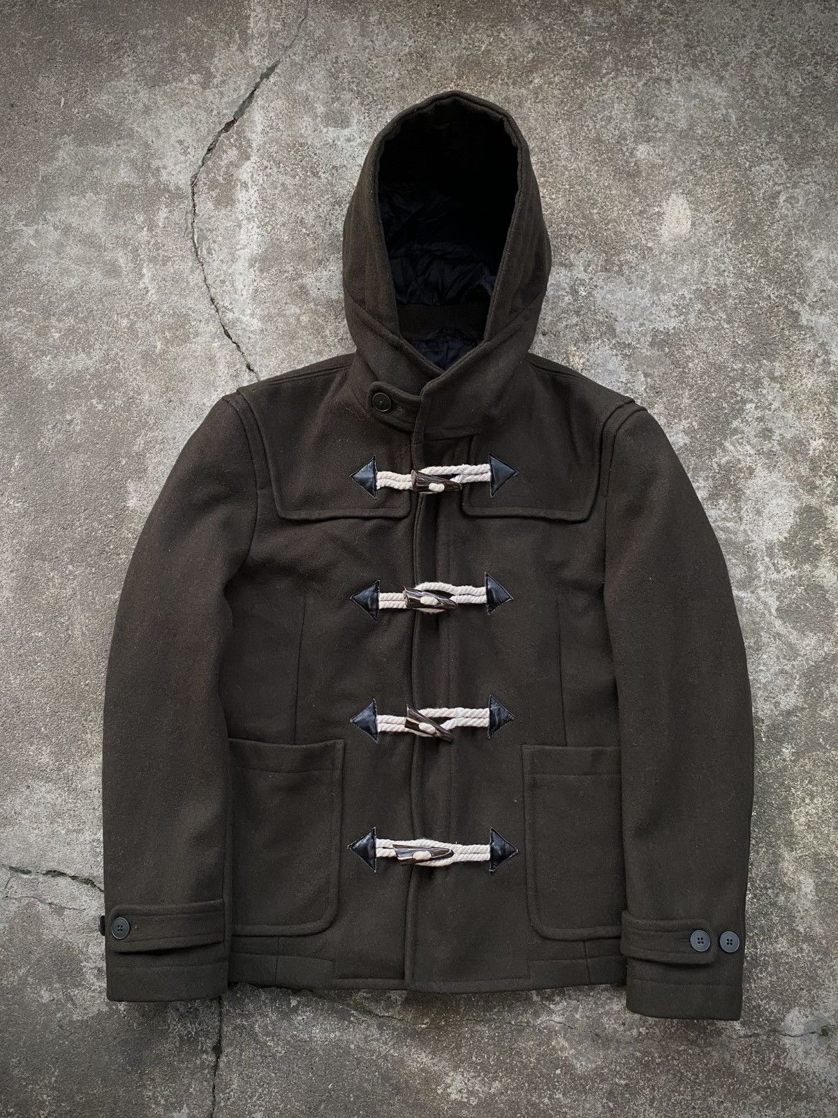 Le Grande Bleu (L.G.B.) KAZUTAKA KATOH TETE HOMME DUFFLE WOOL JACKET Size US M / EU 48-50 / 2 - 1 Thumbnail