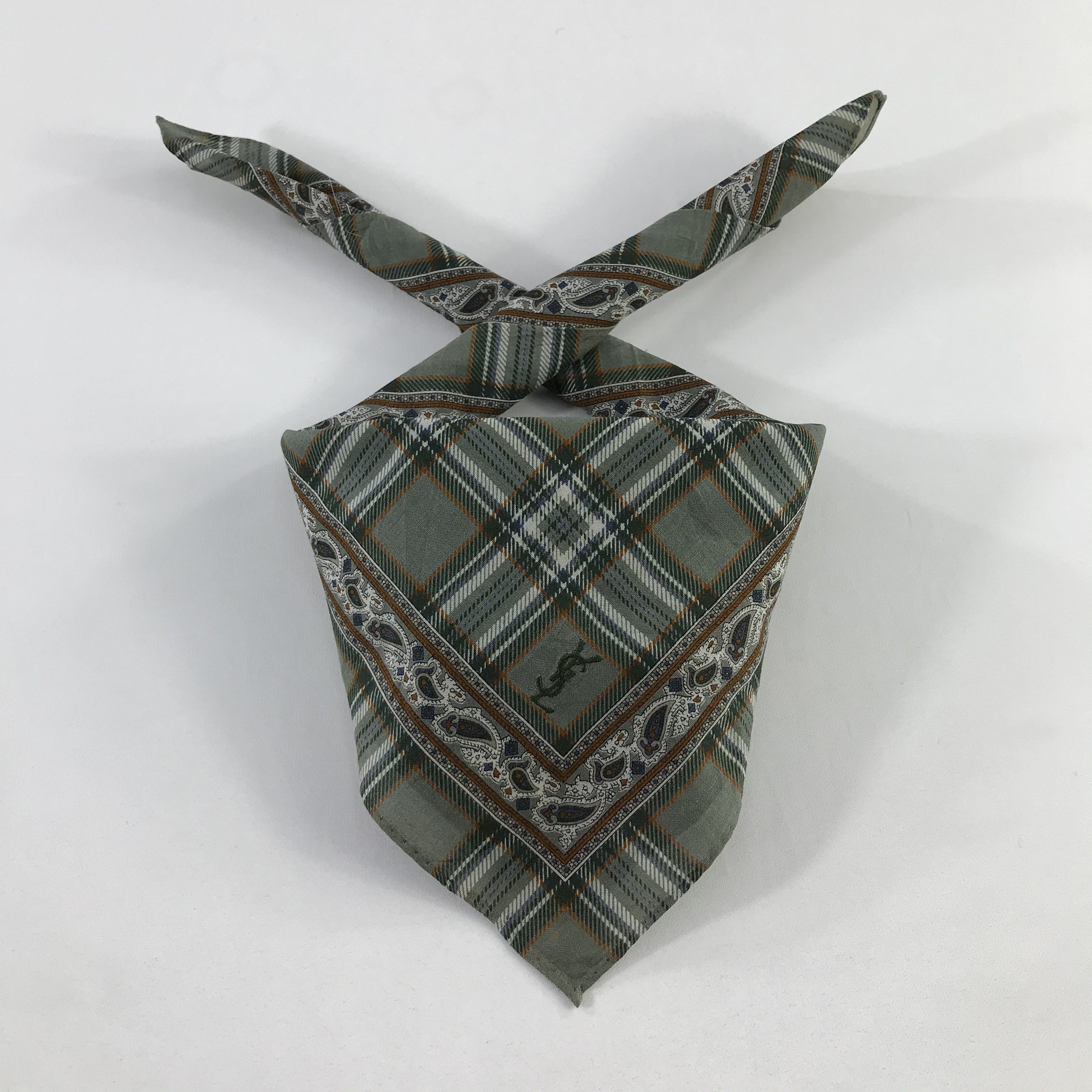 Vintage × Yves Saint Laurent Yves Saint Laurent Bandana / Handkerchief /Neckerchief -S998 Size ONE SIZE - 3 Thumbnail