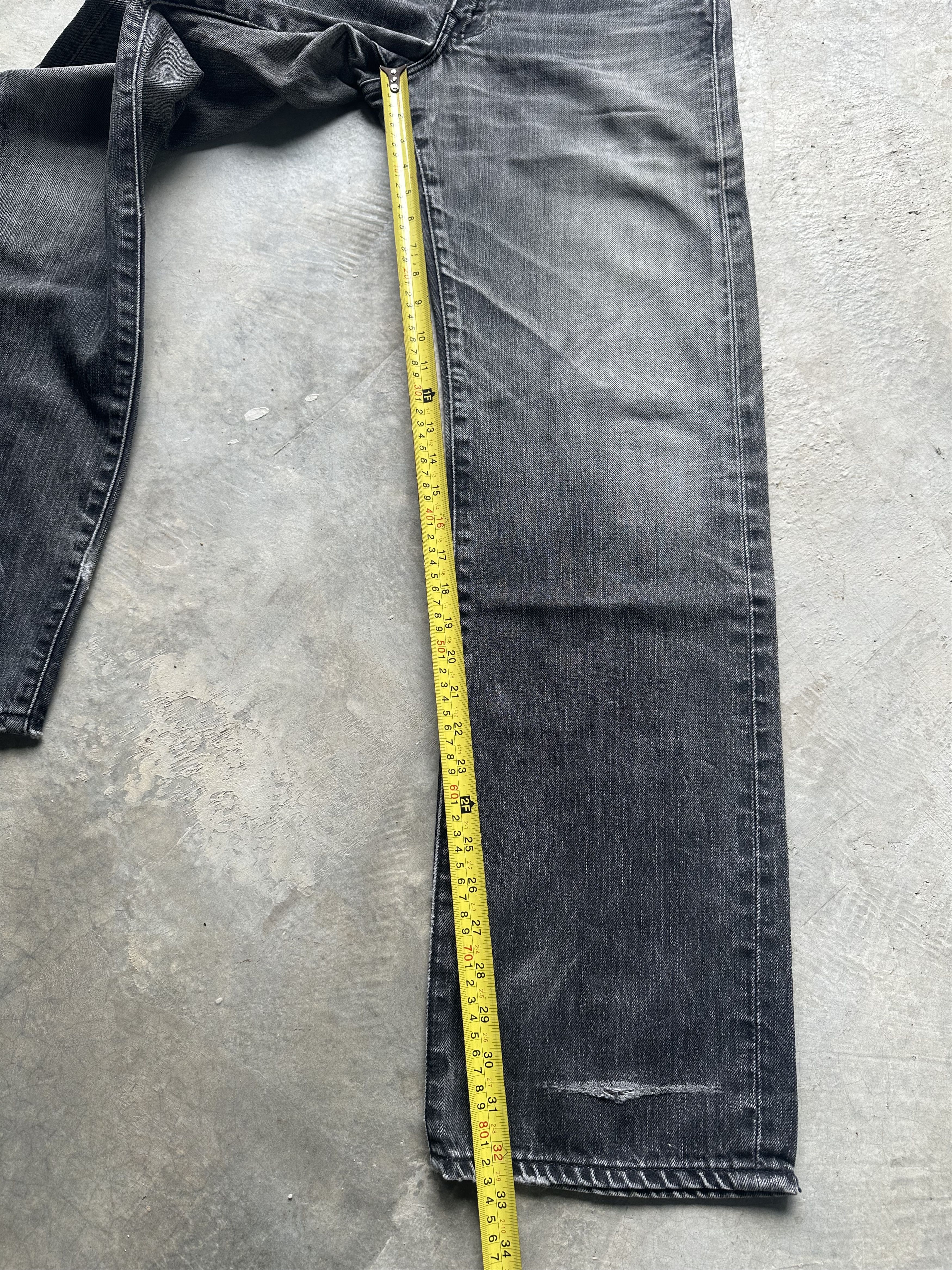 Levi's Vintage Levi's REDLOOP 510 Distressed Black Faded Jeans Size US 30 / EU 46 - 15 Thumbnail