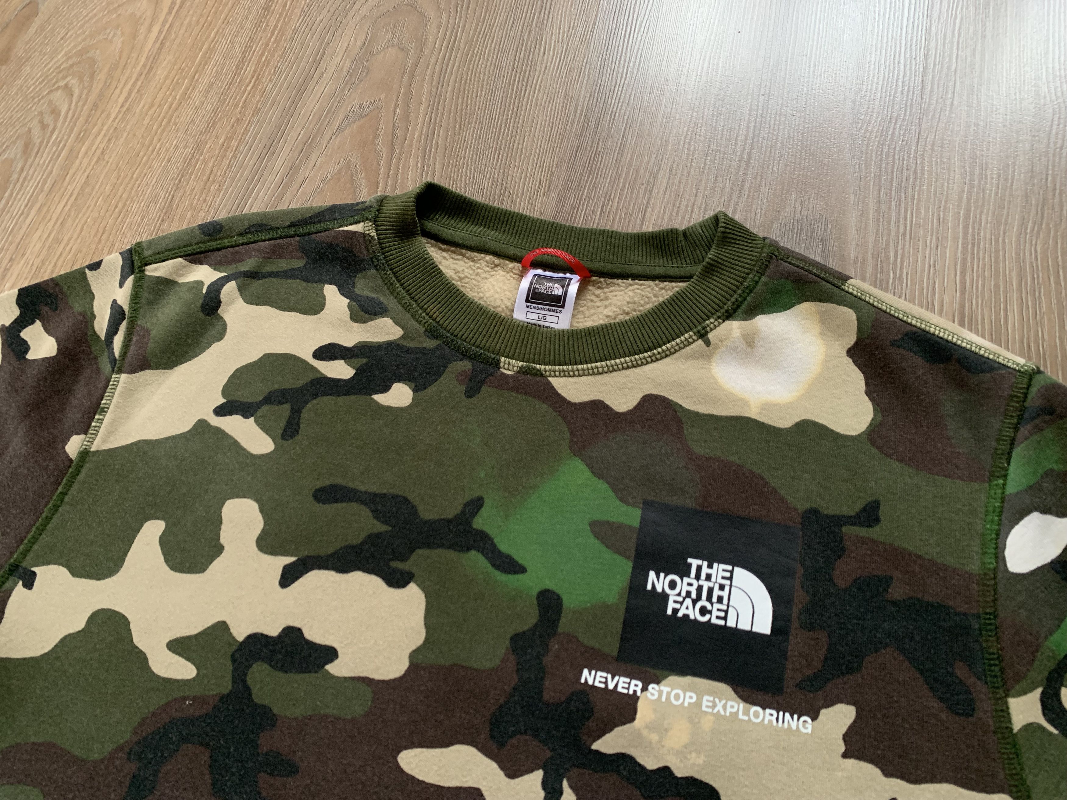 The North Face Mens The North Face Camo Sweatshirt Size US M / EU 48-50 / 2 - 4 Thumbnail