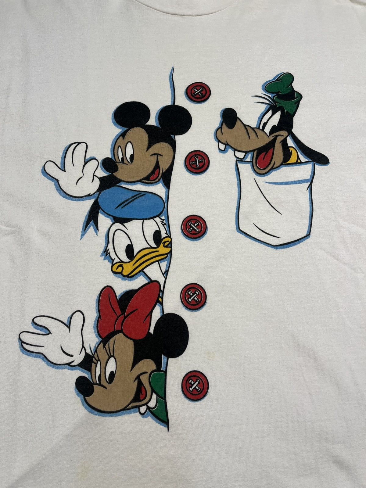 Hanes Vtg Hanes Disney Mickey Minnie Mouse Goofy Donald Duck Shirt Size US XL / EU 56 / 4 - 2 Thumbnail