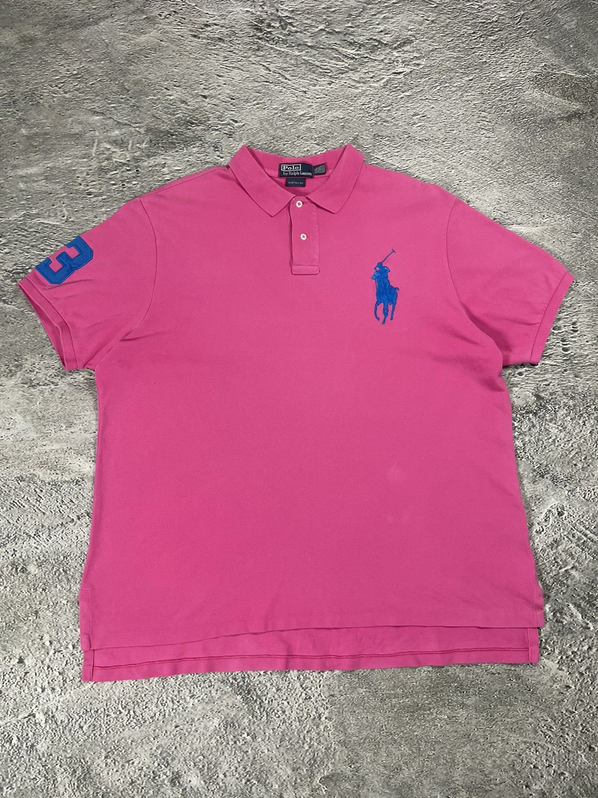 Ralph Lauren Polo Ralph Lauren vintage pink polo T-shirt big pony Size US XXL / EU 58 / 5 - 1 Thumbnail