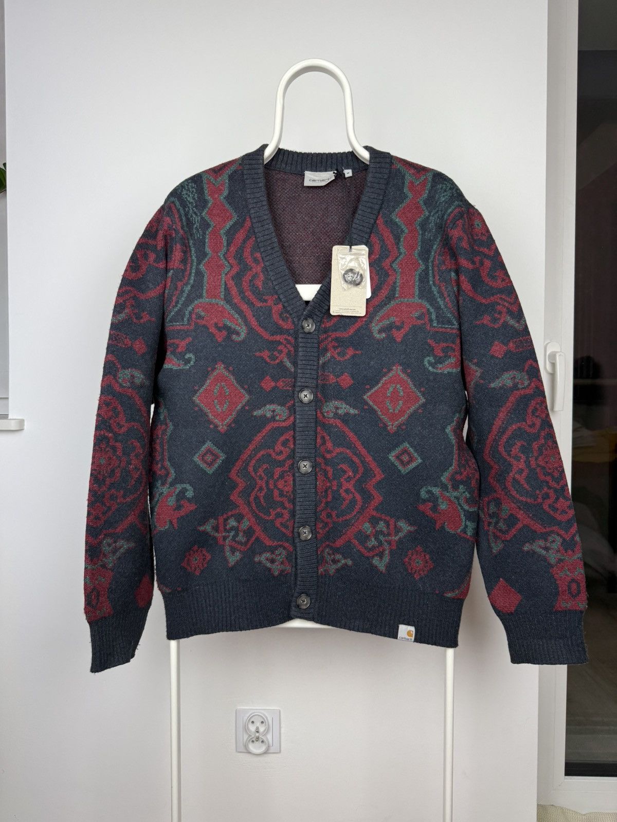 カーハート CARHARTT WIP VERSE CARDIGAN Carhartt Verse Cardigan - Verse Jacquard / Dusty Hamilton