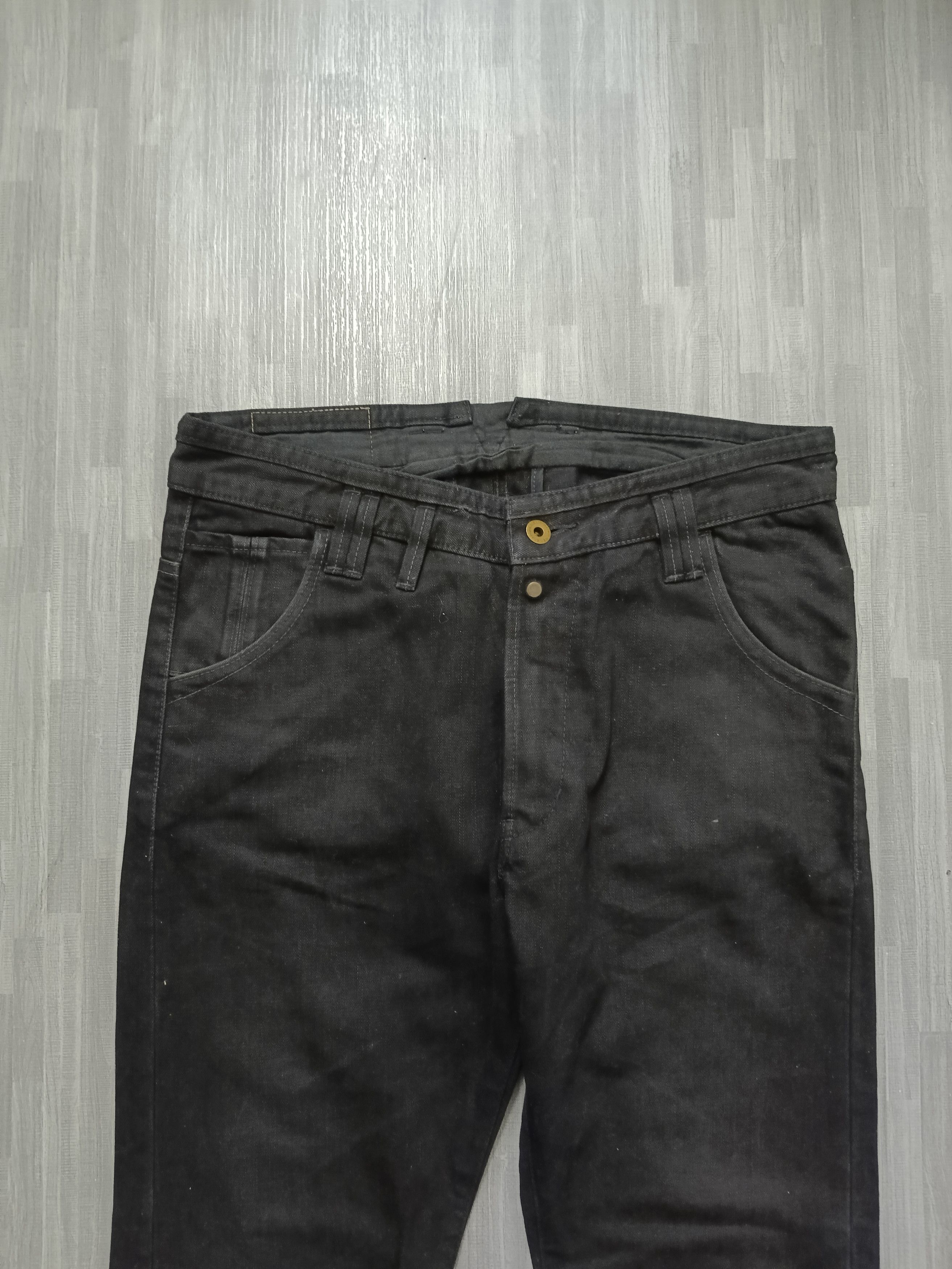 R.Newbold DiSTRESSED BLACK R NEWBOLD DENIM PANTS Size US 31 - 4 Thumbnail