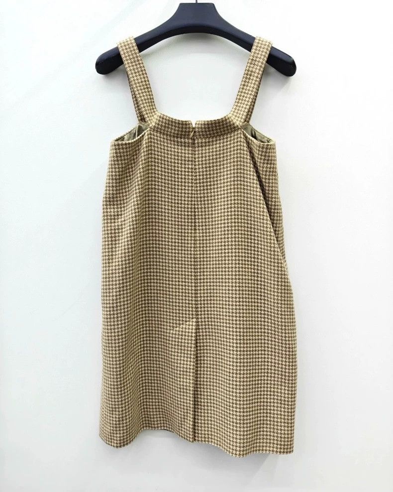 Balenciaga Balenciaga size 34 Houndstooth wool strap skirt Size XS / US 0-2 / IT 36-38 - 2 Thumbnail