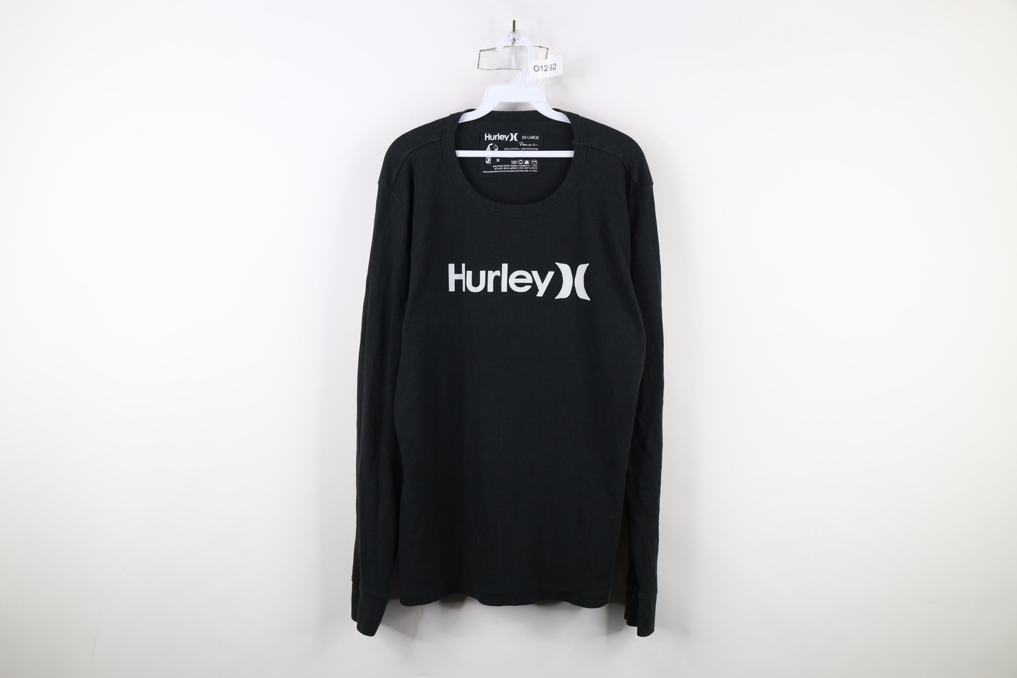 Hurley × Vintage Vintage Hurley Surfing Thermal Knit Long Sleeve T-Shirt Size US XXL / EU 58 / 5 - 1 Thumbnail