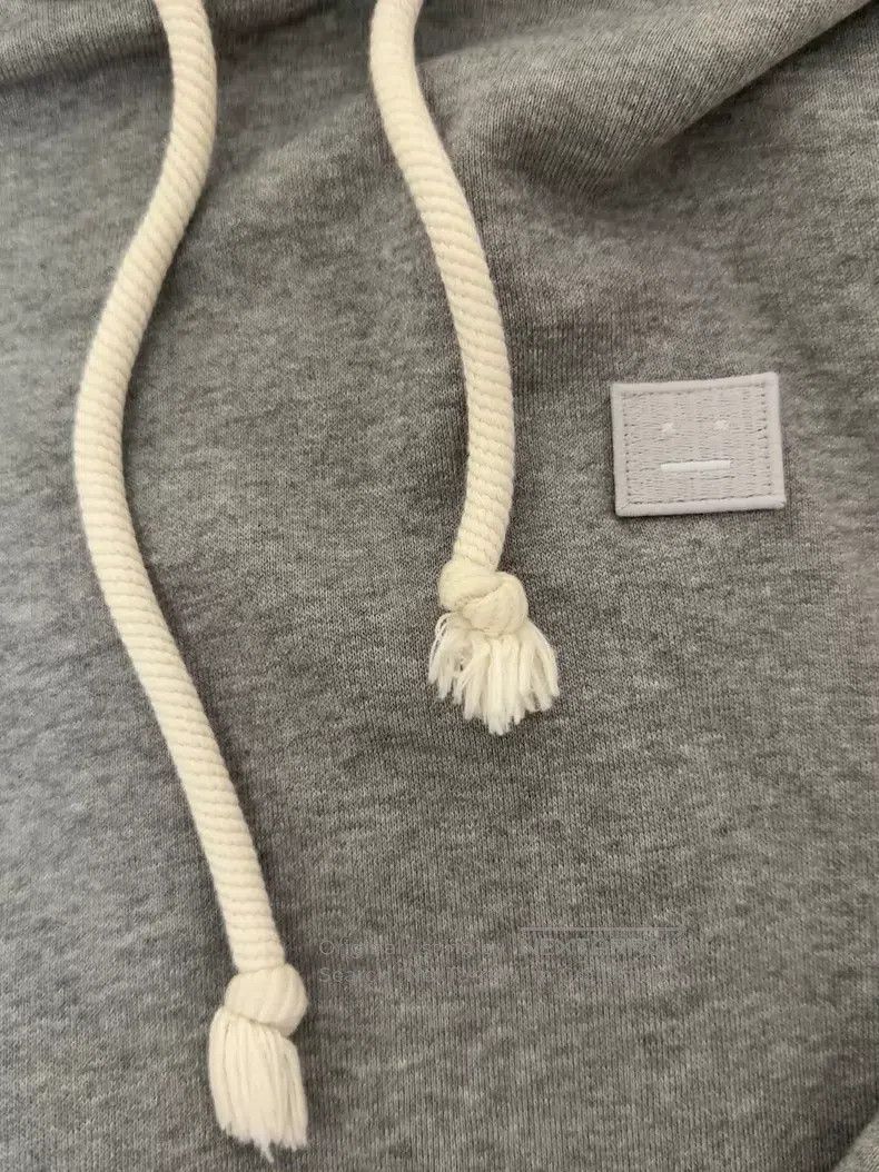 Acne Studios Acne Studios Gray Hooded Sweatshirt, Classic Smile Logo, 1 Size US S / EU 44-46 / 1 - 3 Thumbnail