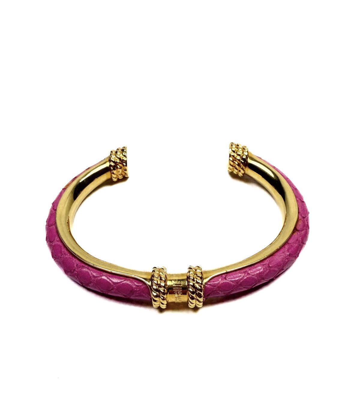 Just Cavalli Just Cavalli Roberto Cavalli Snake Leather Cuff Bracelet Size ONE SIZE - 1 Thumbnail